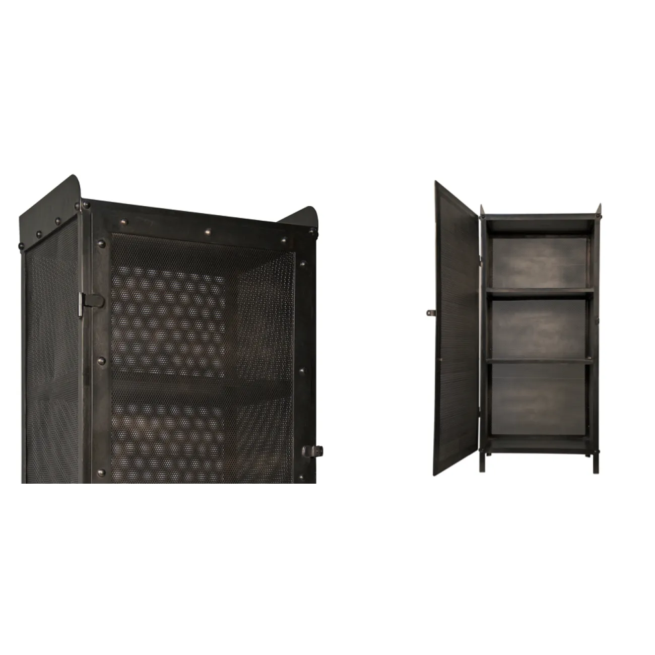 Буфет Industrial Loft Dark Metal Tall Cabinet от LaLume