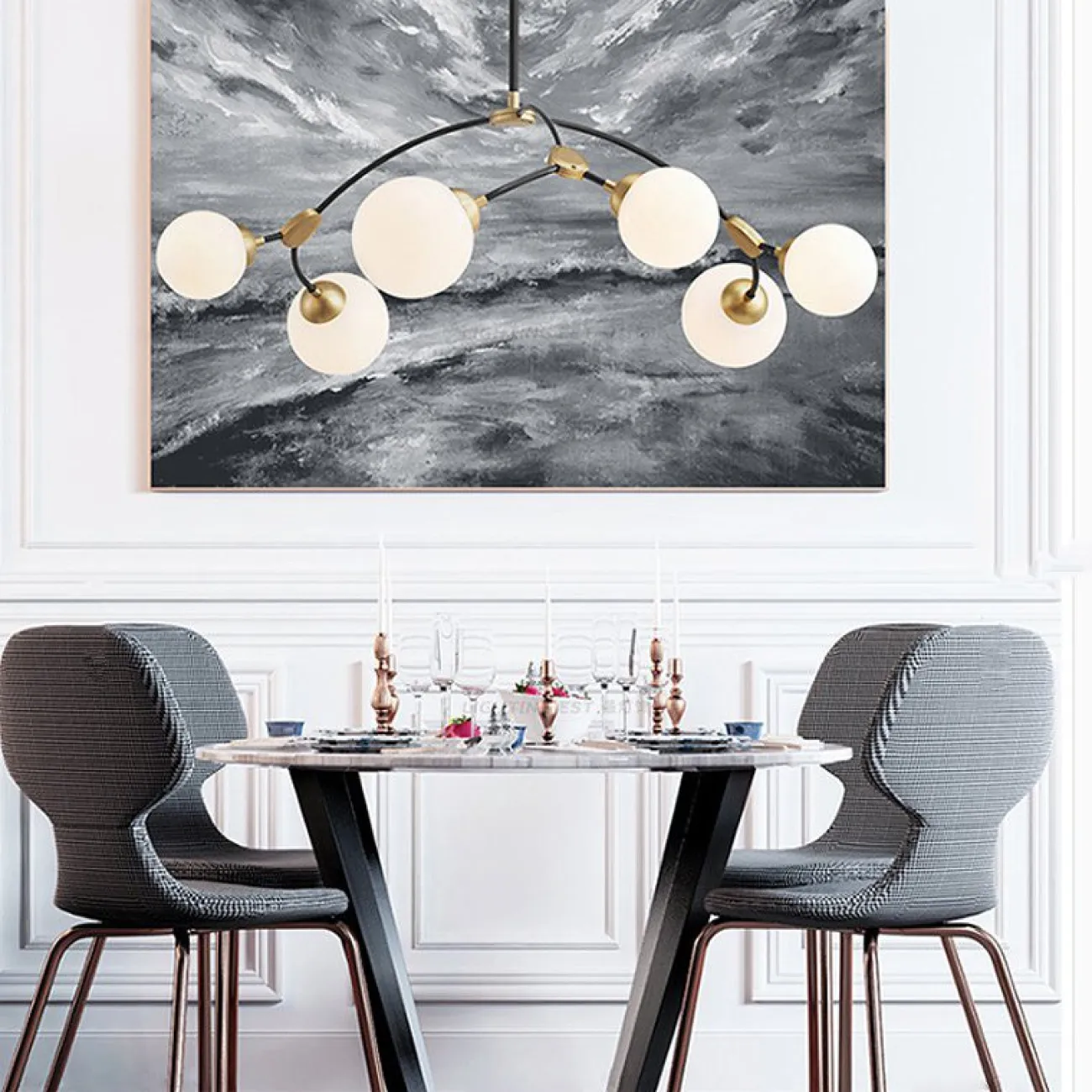 Подвесная люстра VINE L8 от ImperiumLoft