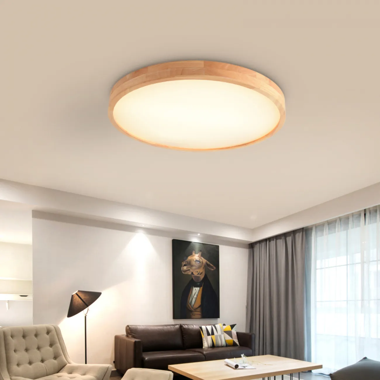 Потолочный светильник DISC WOOD от ImperiumLoft