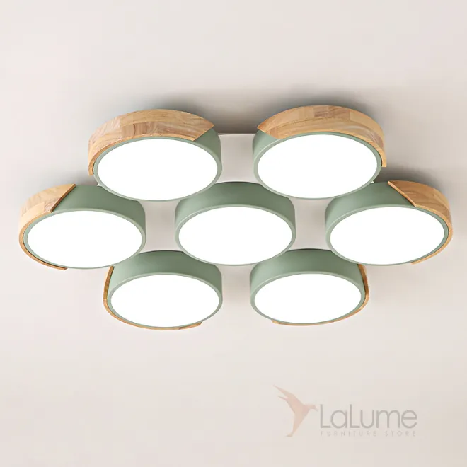 Подвесная люстра CLIP 7 Зеленый от ImperiumLoft