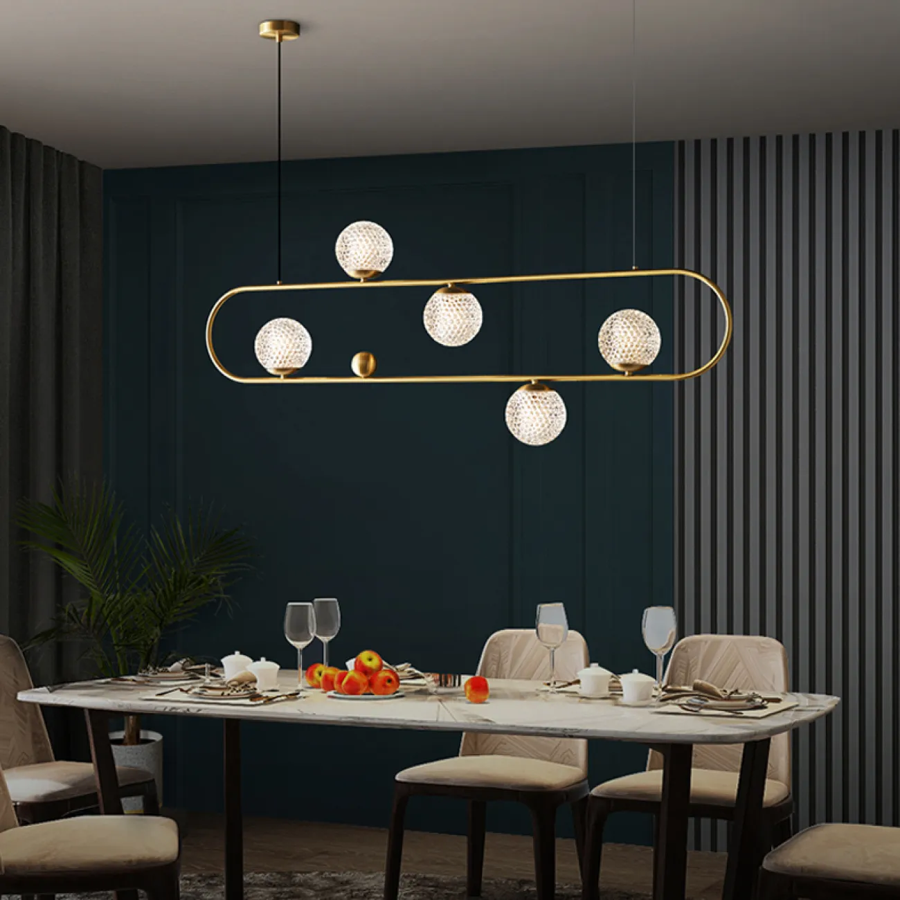 Подвесной светильник HOOP LONG LUX от ImperiumLoft