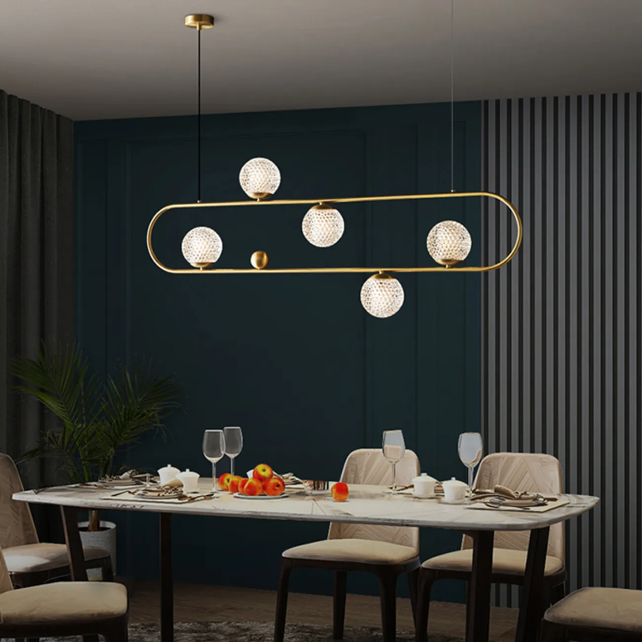 Подвесной светильник HOOP LONG LUX от ImperiumLoft