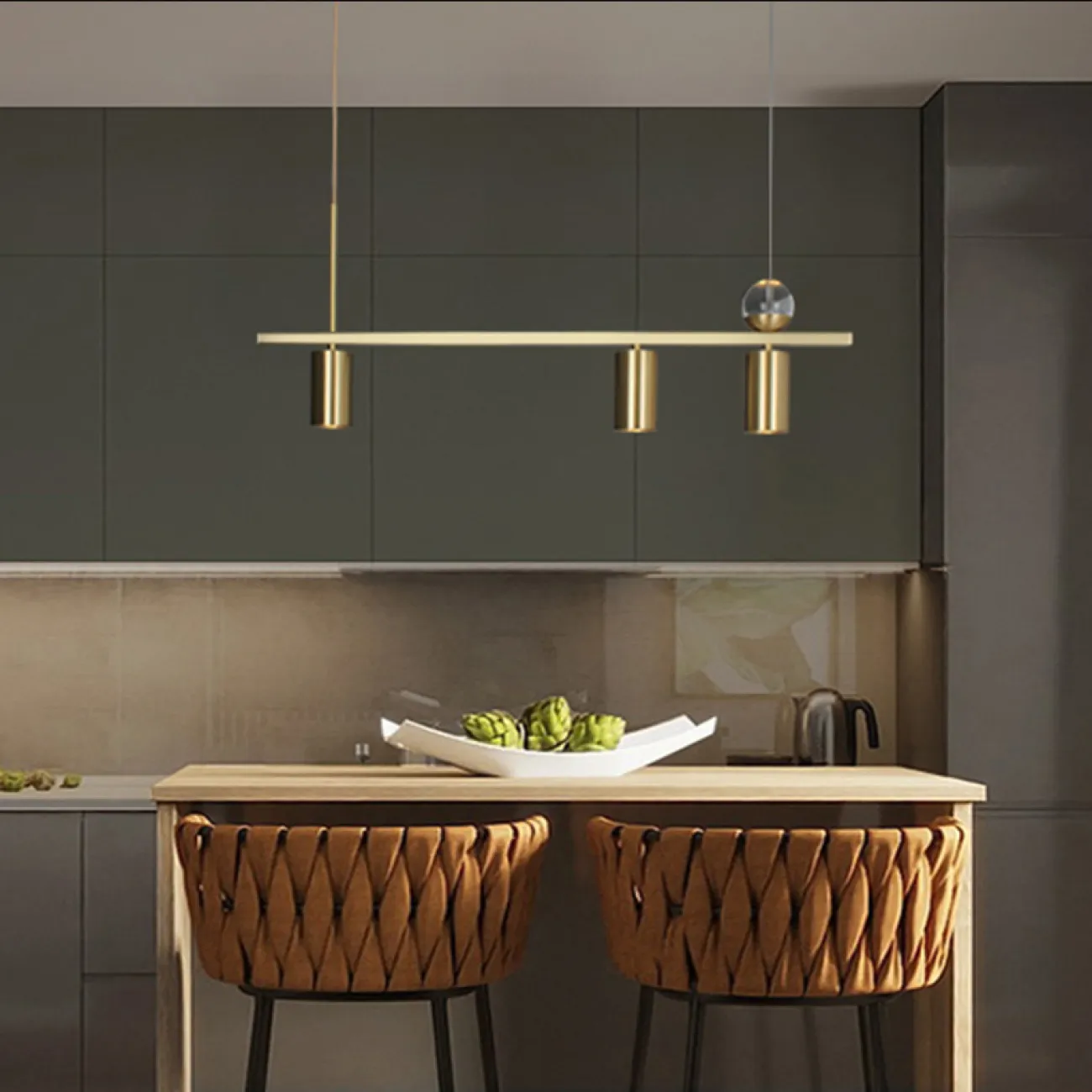 Рядный подвесной светильник WILL 4 от ImperiumLoft