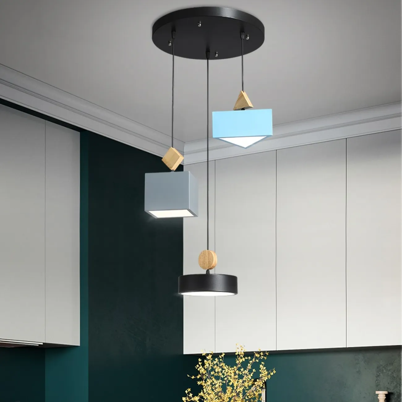 Светодиодная люстра DENIZA L3 Gray от ImperiumLoft