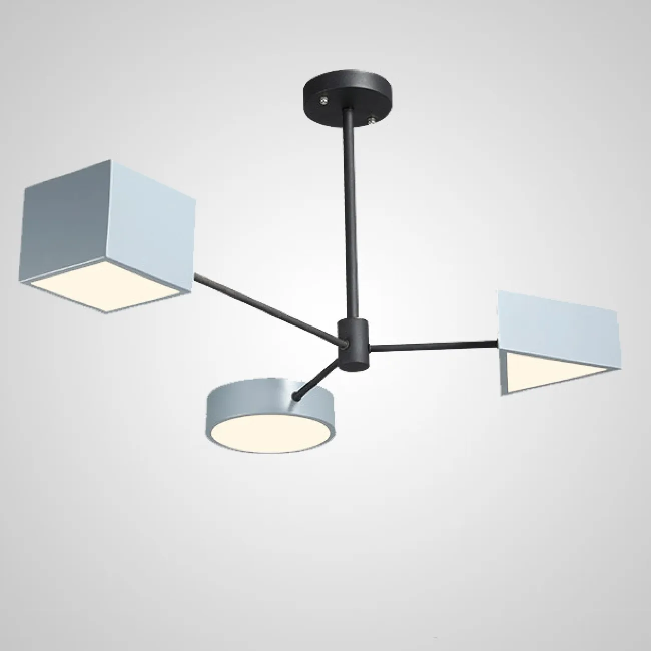 Светодиодная люстра DENIZA L3 Gray Blue Black от ImperiumLoft