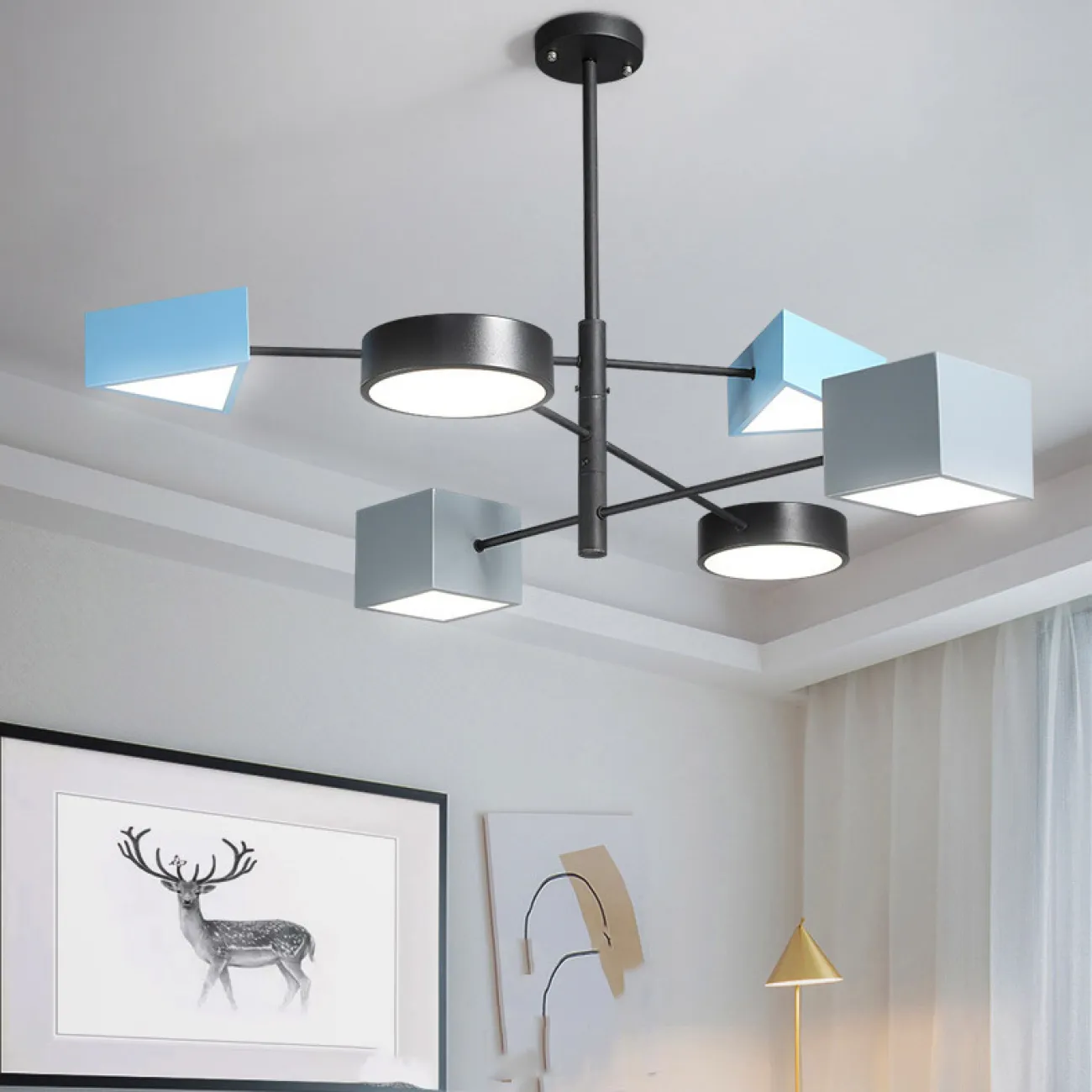 Светодиодная люстра DENIZA L3 Gray от ImperiumLoft