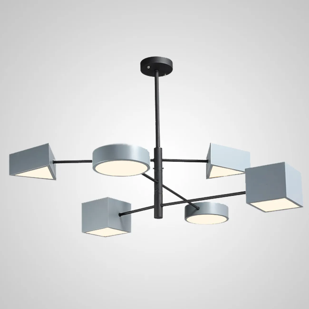 Светодиодная люстра DENIZA L3 Gray Blue Black от ImperiumLoft