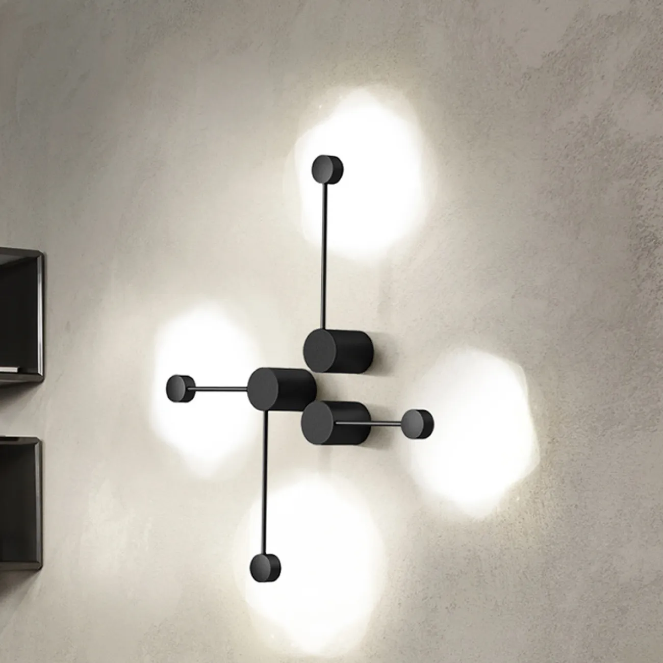 Бра Via Pin Wall L29,5 Black от ImperiumLoft
