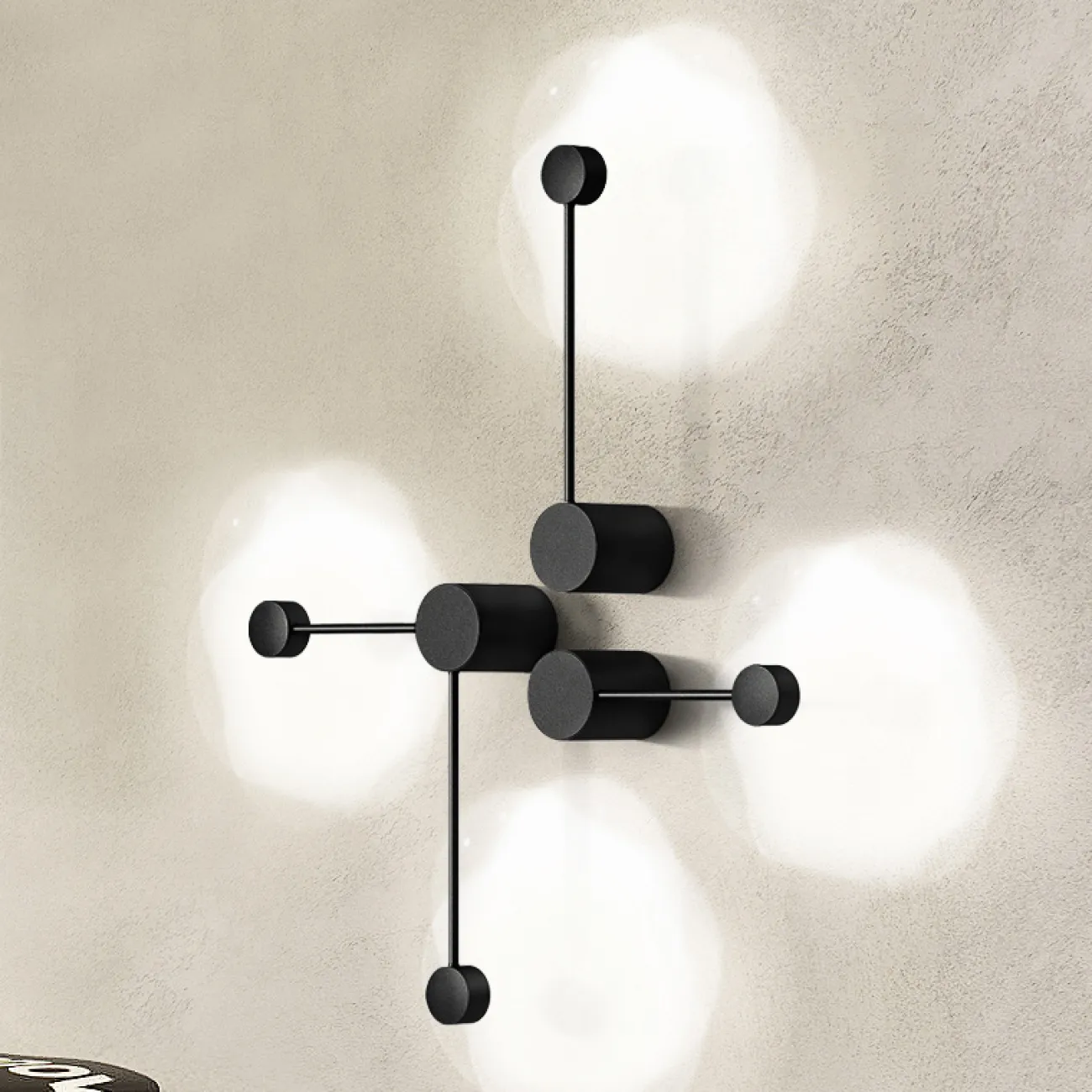 Бра Via Pin Wall L29,5 Black от ImperiumLoft