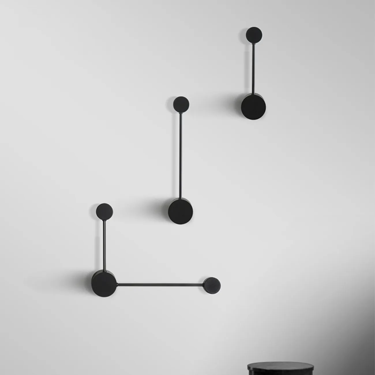 Бра Via Pin Wall L29,5 Black от ImperiumLoft