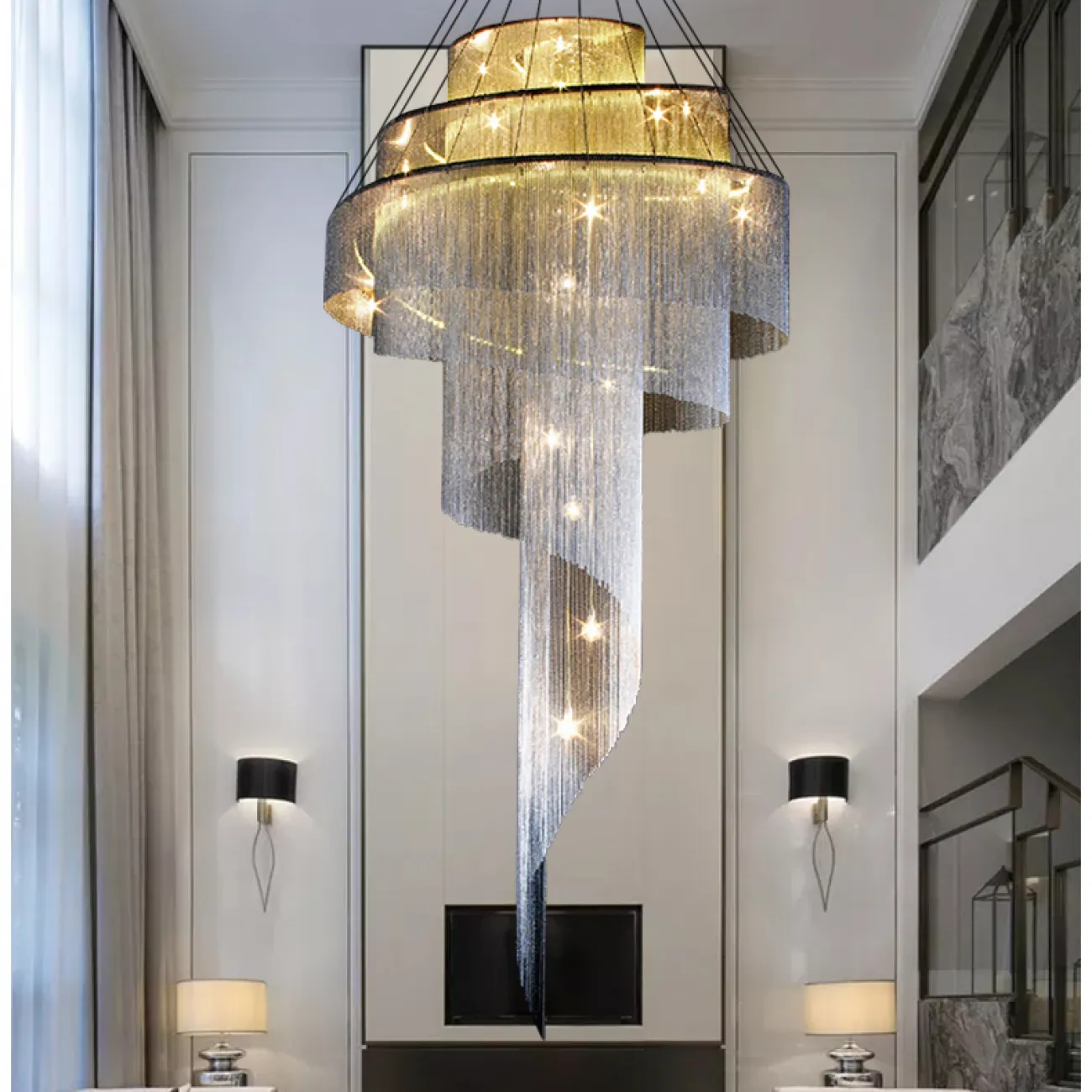 Подвесная люстра CONCORDIA GOLD D80 Chrome от ImperiumLoft