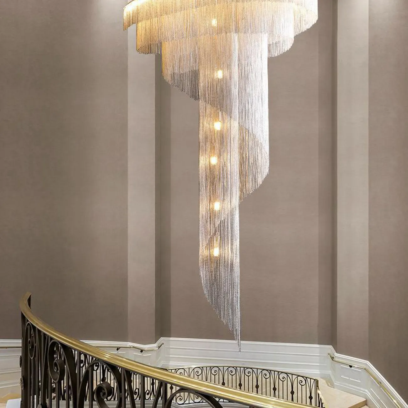 Подвесная люстра CONCORDIA GOLD D80 Chrome от ImperiumLoft