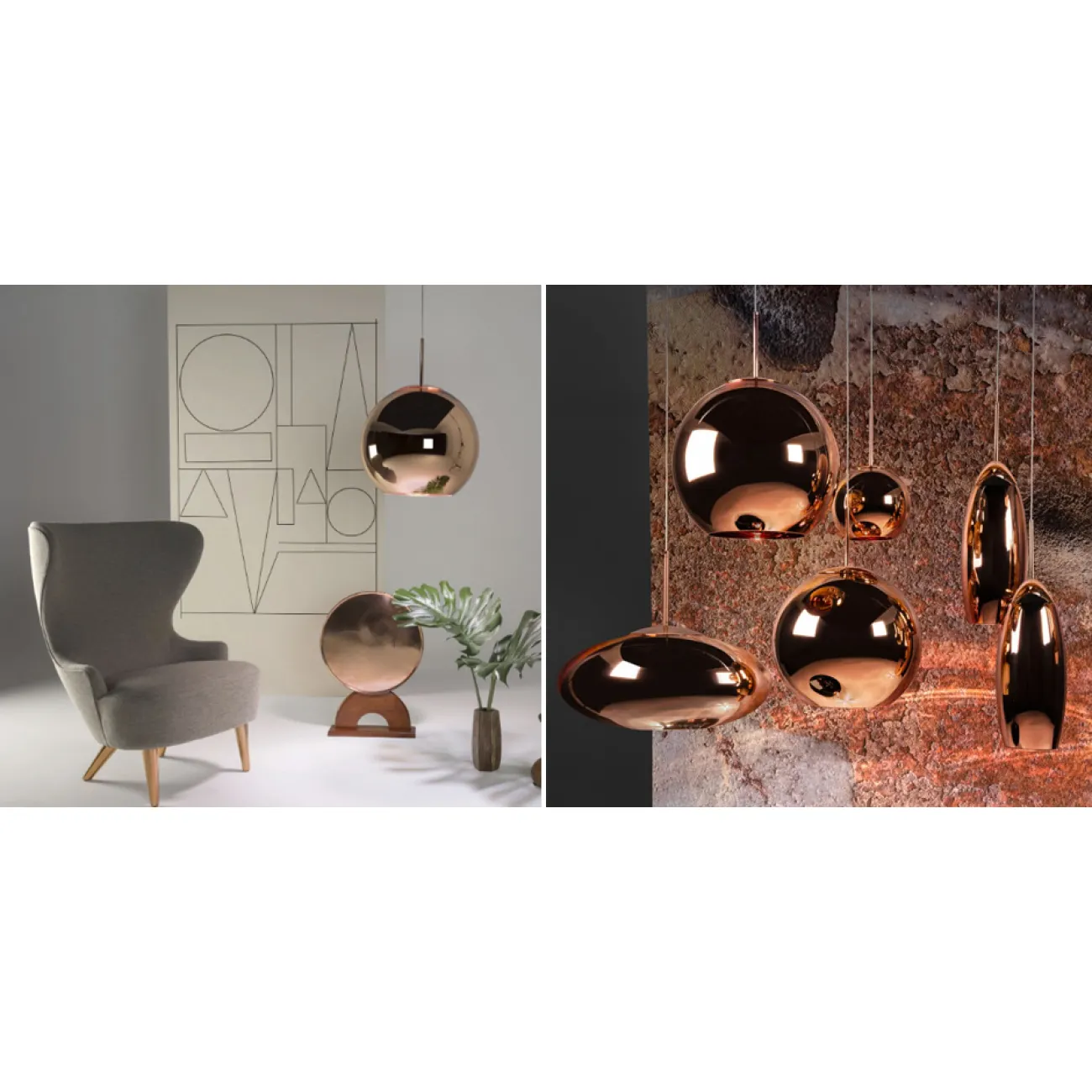 Люстра Tom Dixon Copper Wide Pendant Lamp designed by Tom Dixon от LaLume