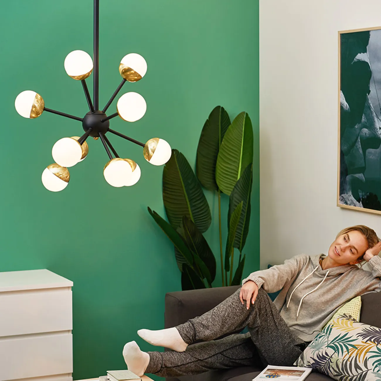 Люстра на штанге SIGNE D47 от ImperiumLoft