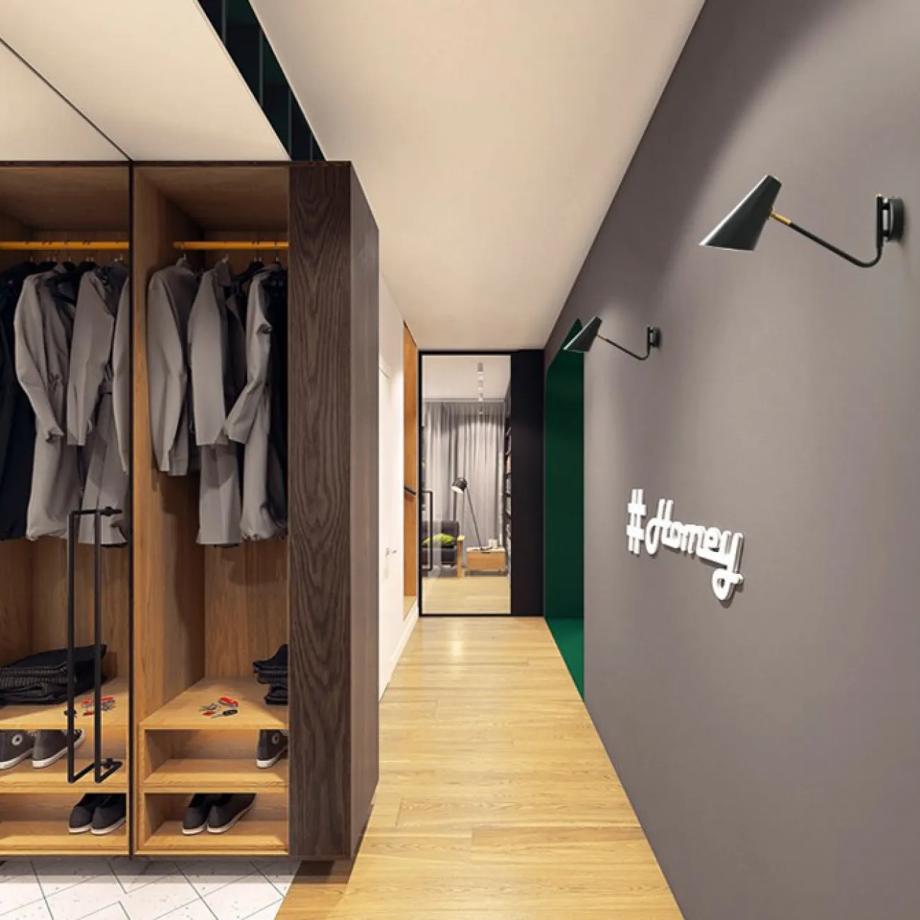 Настенный светильник NATI Black Brass от ImperiumLoft