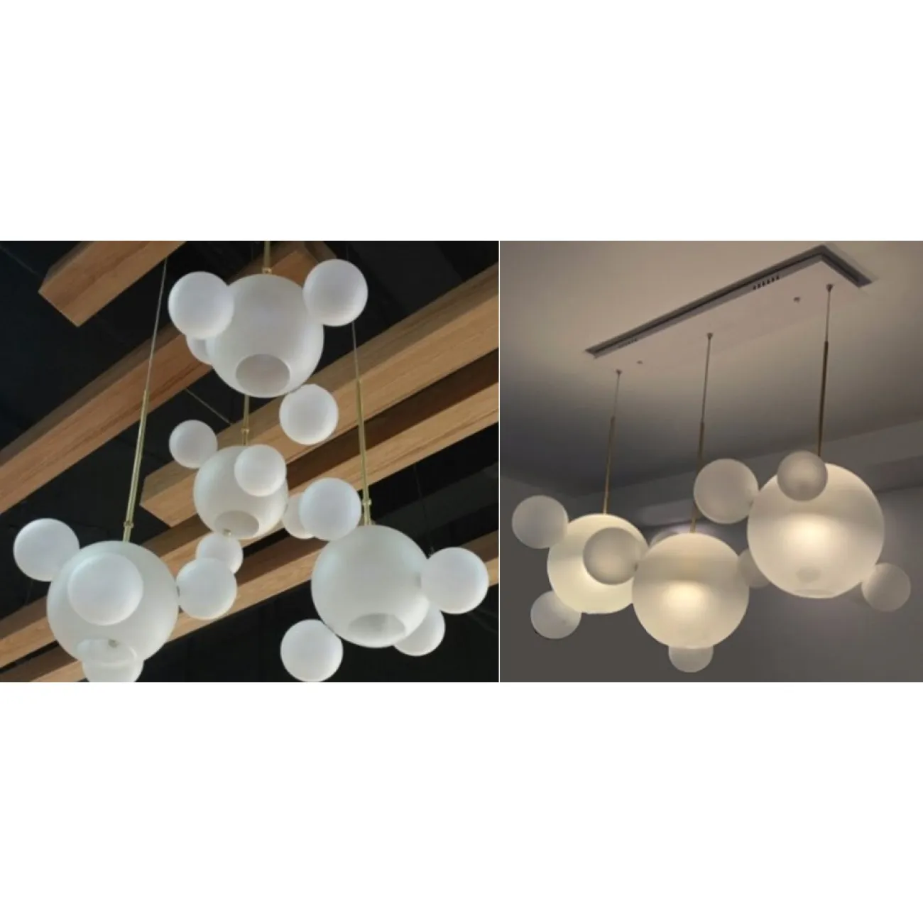 Светильник LED design BUBBLE LAMP rectangle 14 white glass rectangle