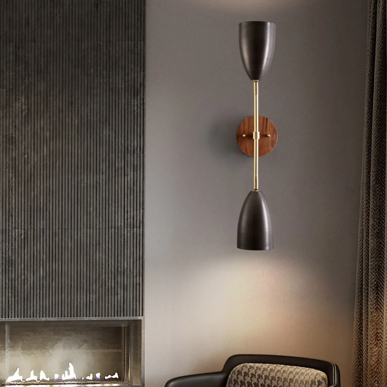 Настенный светильник RENSE L1 Walnut от ImperiumLoft