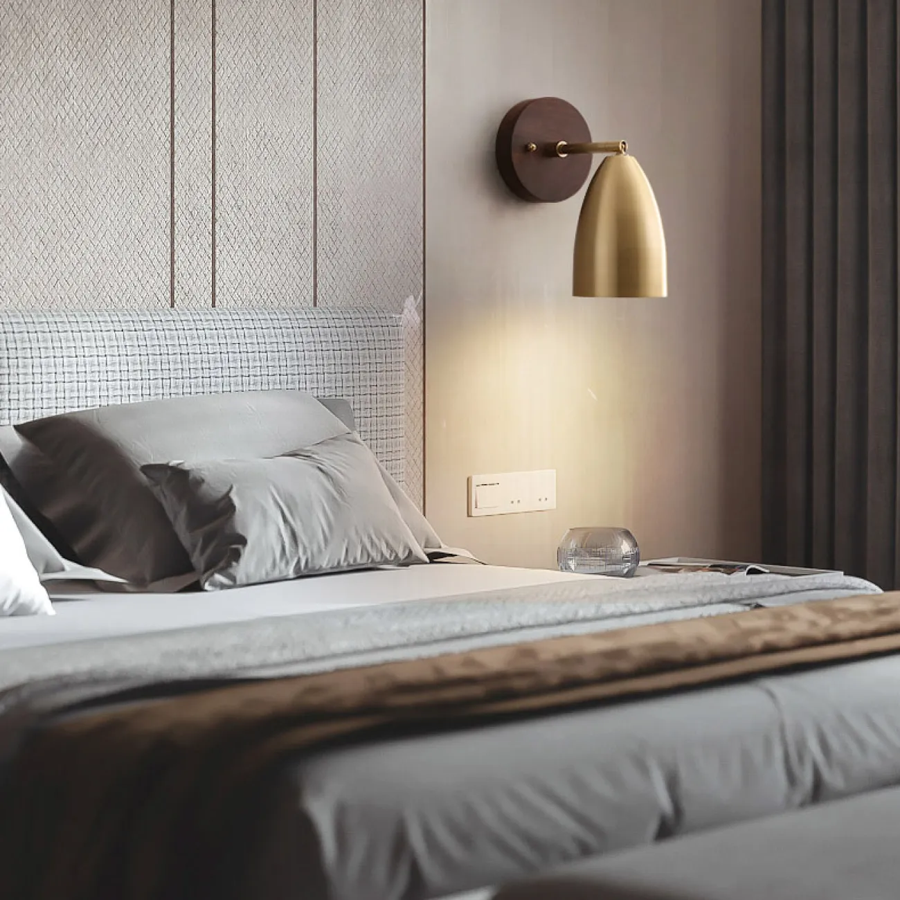 Настенный светильник RENSE L1 Walnut от ImperiumLoft