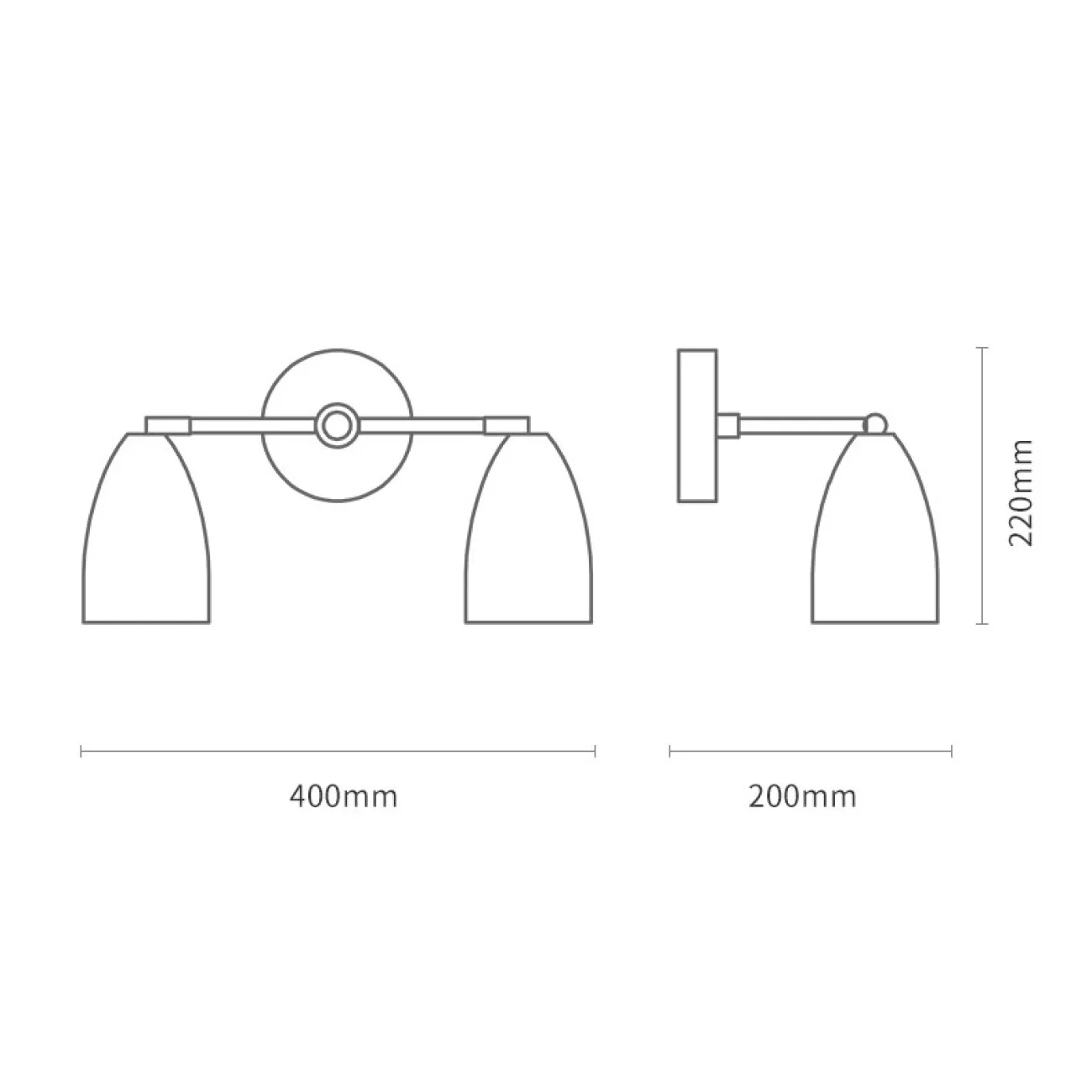 Настенный светильник RENSE L1 Walnut от ImperiumLoft