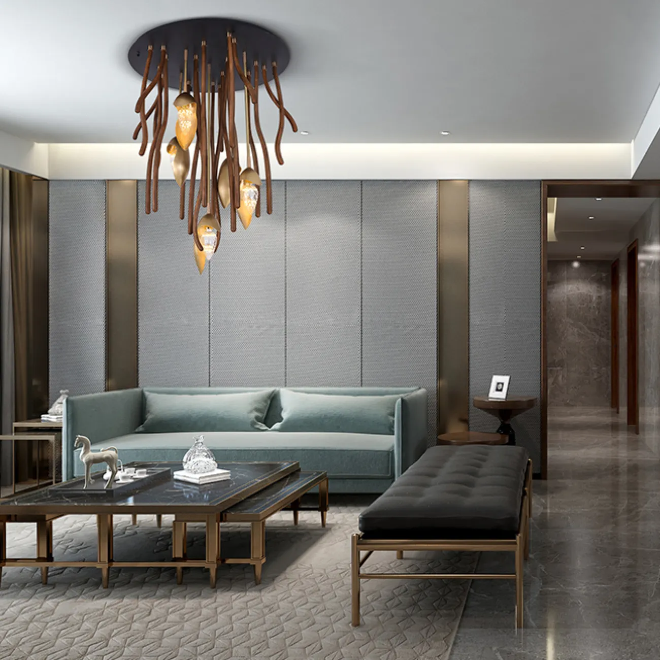 Потолочный светильник TUSKET MORE L7 Dark brown от ImperiumLoft Потолочный светильник TUSKET MORE L7 Dark brown от ImperiumLoft