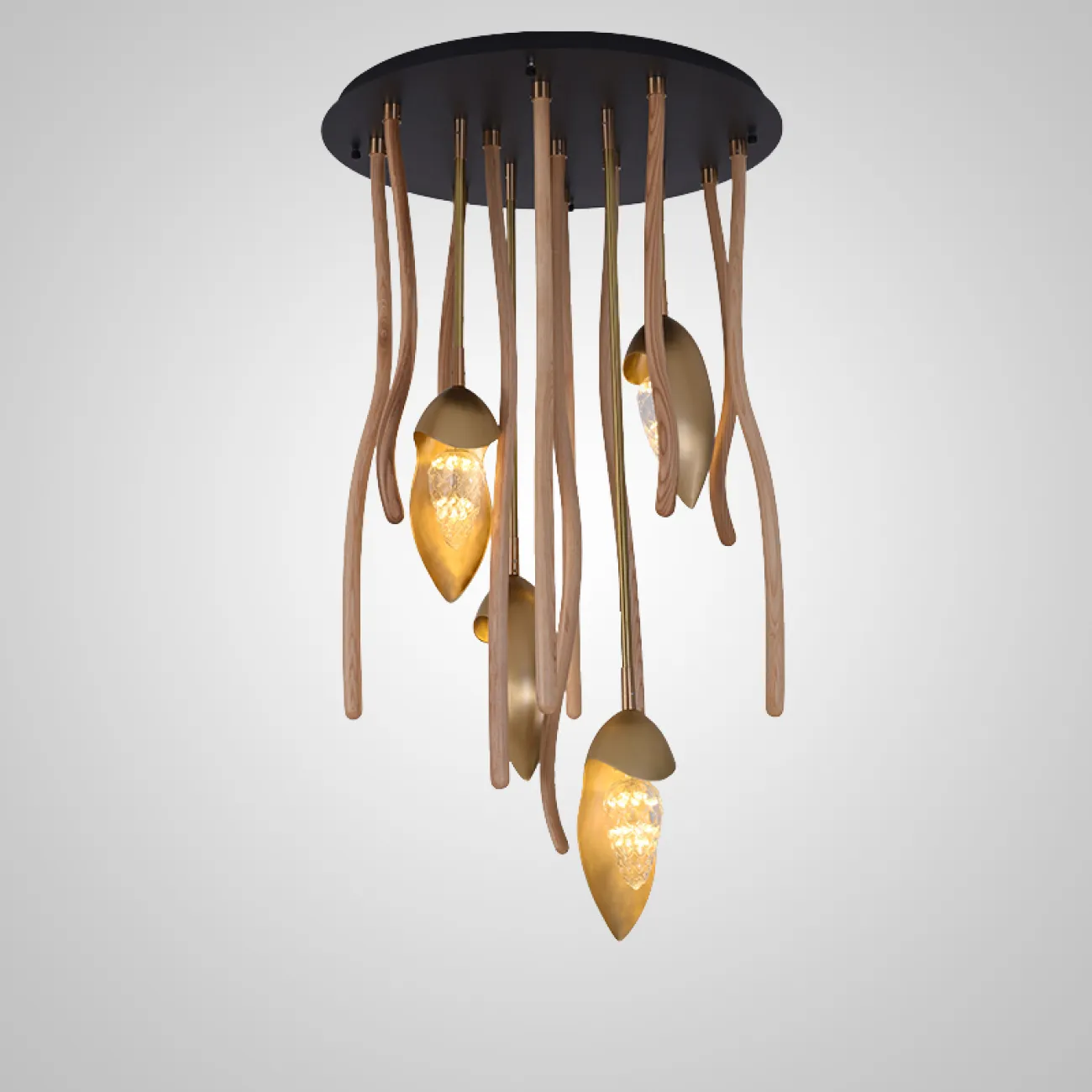 Потолочный светильник TUSKET MORE L7 Dark brown от ImperiumLoft Потолочный светильник TUSKET MORE L7 Dark brown от ImperiumLoft