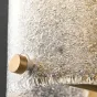 Настенный светильник на прямоугольном креплении с изогнутым плафоном из мелкой стеклянной крошки PETA