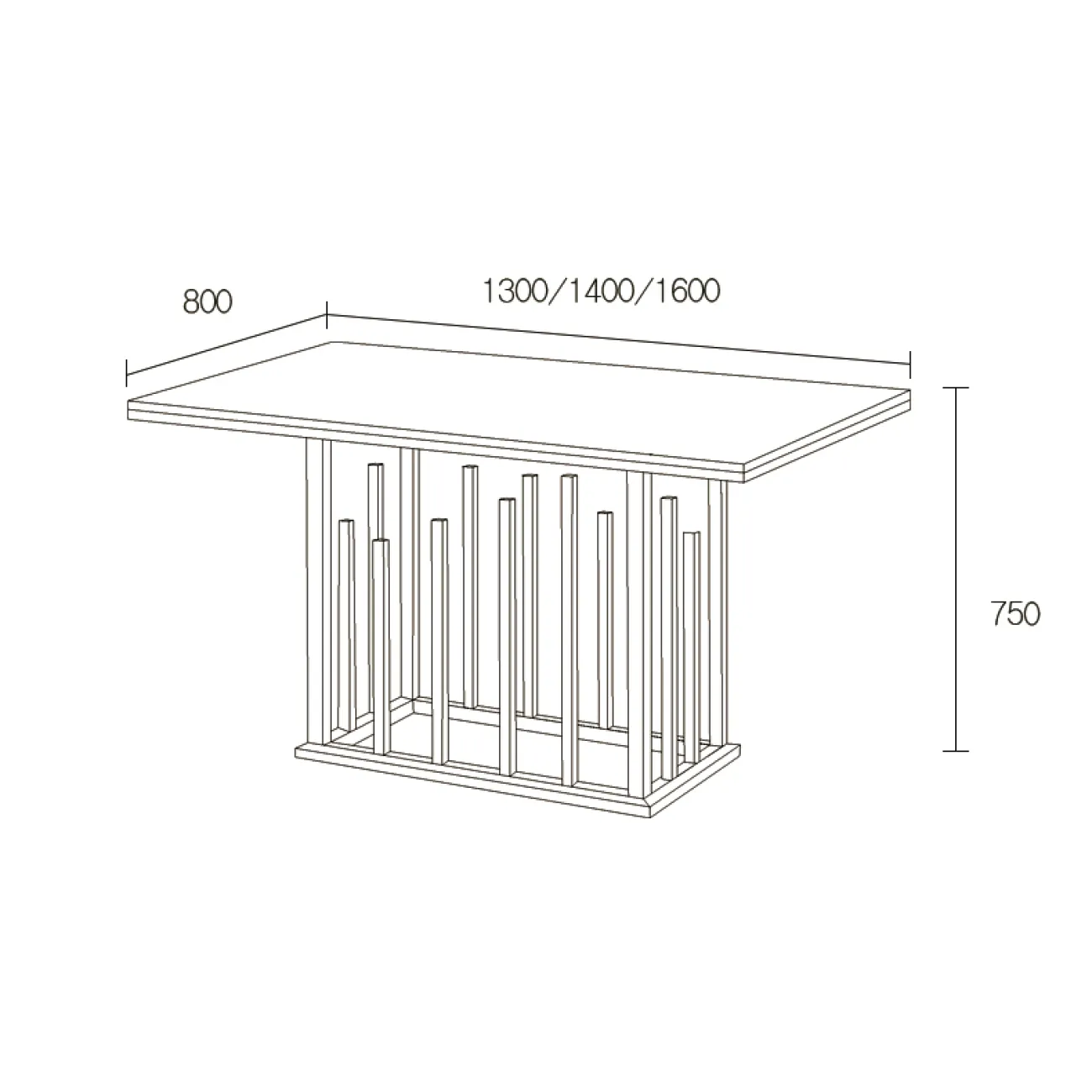 Дизайнерский обеденный стол LaLume-AZ00299 Дизайнерский обеденный стол LaLume-AZ00299
