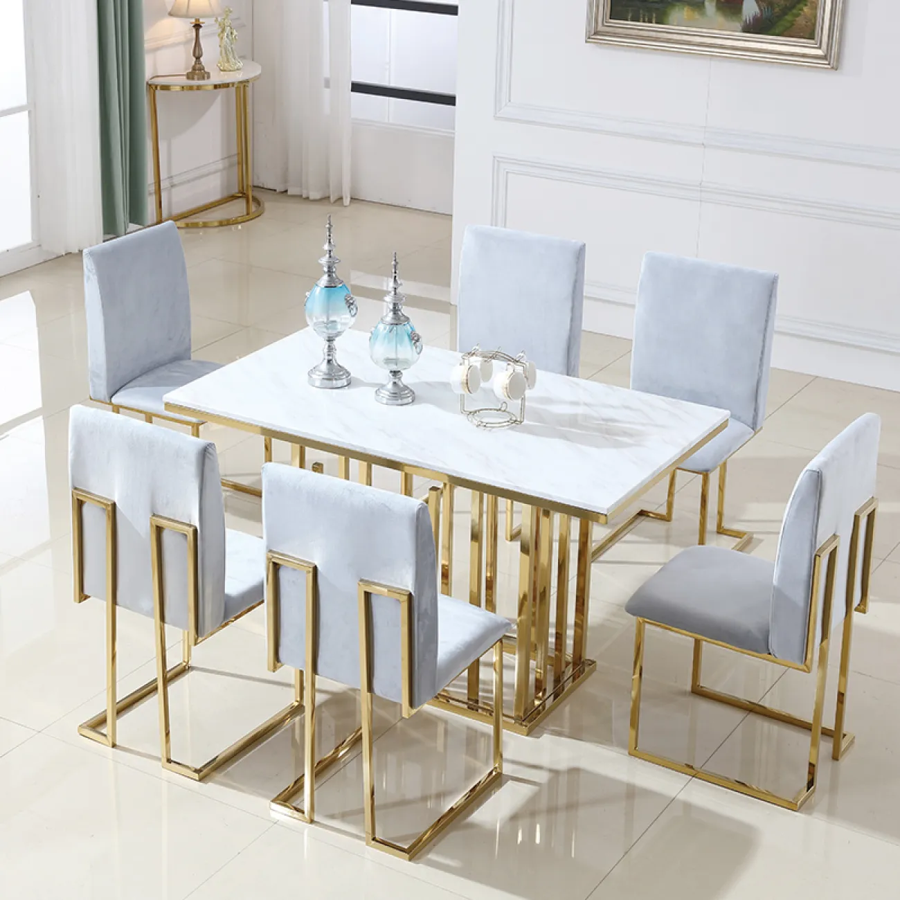 Дизайнерский обеденный стол LaLume-AZ00299 Дизайнерский обеденный стол LaLume-AZ00299