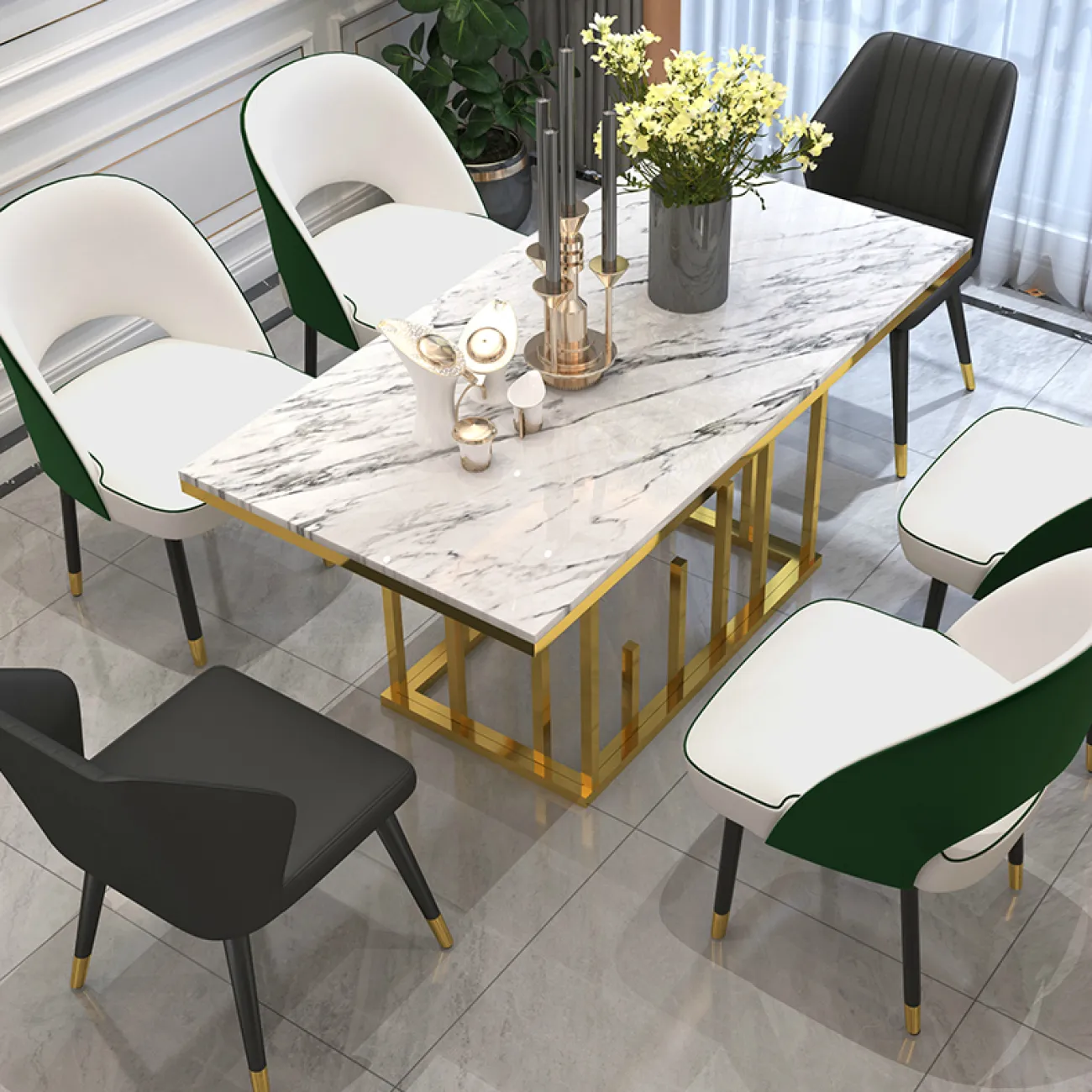 Дизайнерский обеденный стол LaLume-AZ00299 Дизайнерский обеденный стол LaLume-AZ00299