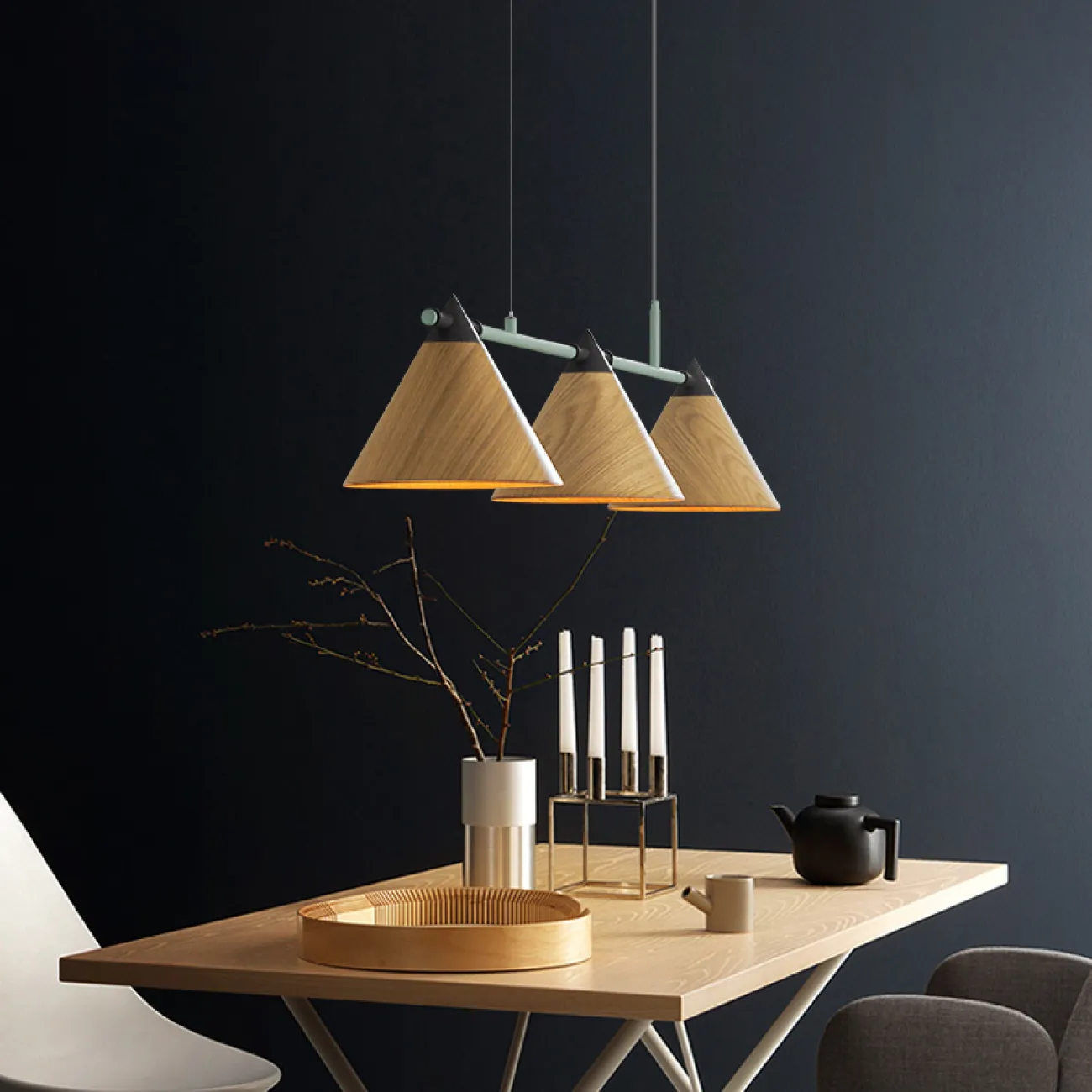 Подвесной реечный светильник CONE 4 от ImperiumLoft