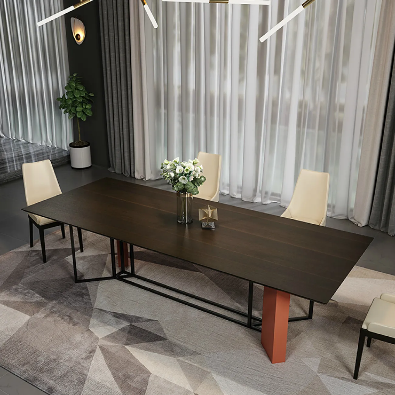 Дизайнерский обеденный стол - LaLume-AZ00417 Дизайнерский обеденный стол - LaLume-AZ00417