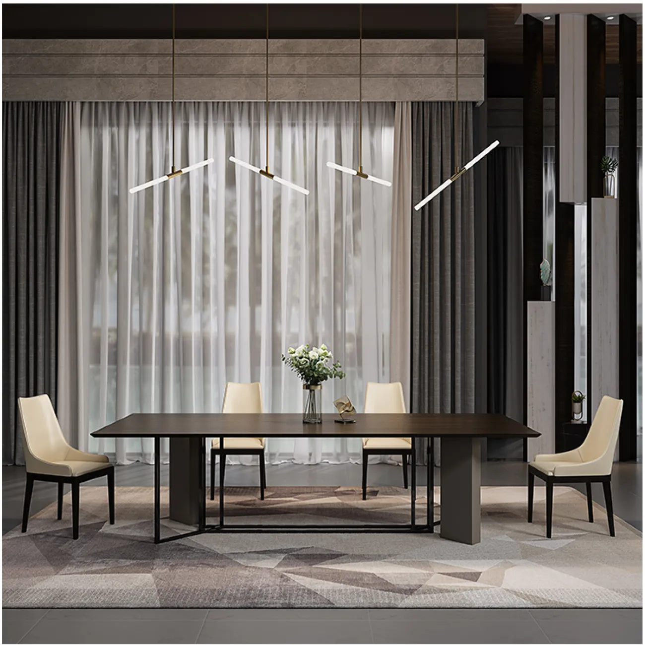 Дизайнерский обеденный стол - LaLume-AZ00417 Дизайнерский обеденный стол - LaLume-AZ00417