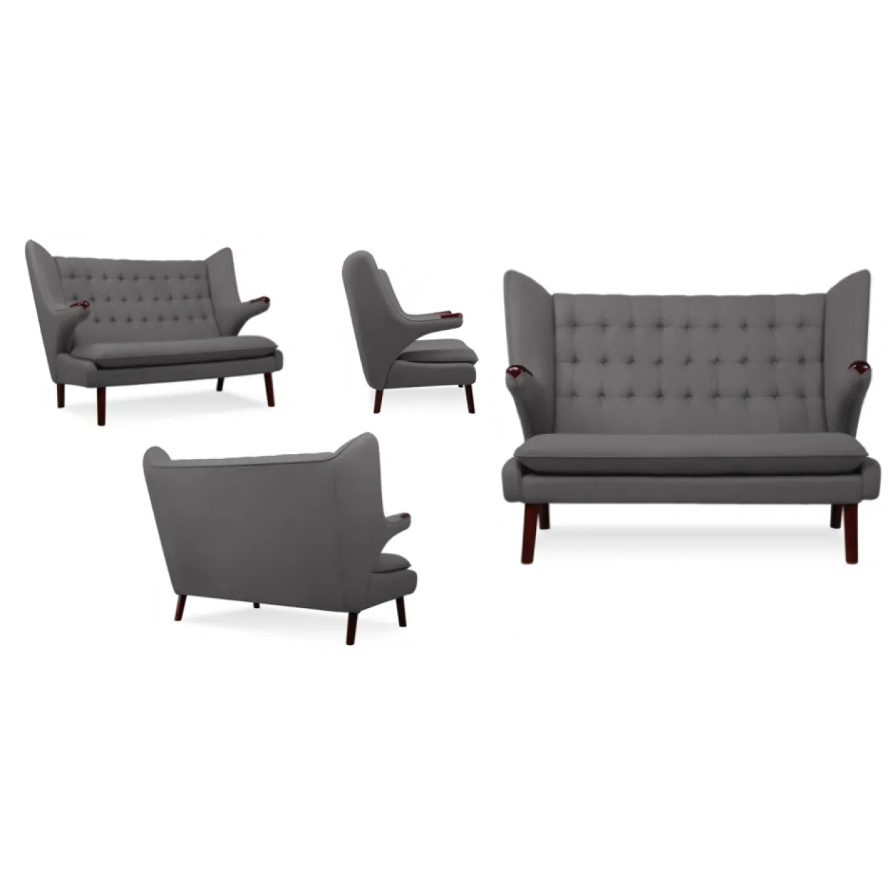 Диван Papa Bear Loveseat designed by Hans J.Wegner		 in 1951 от LaLume