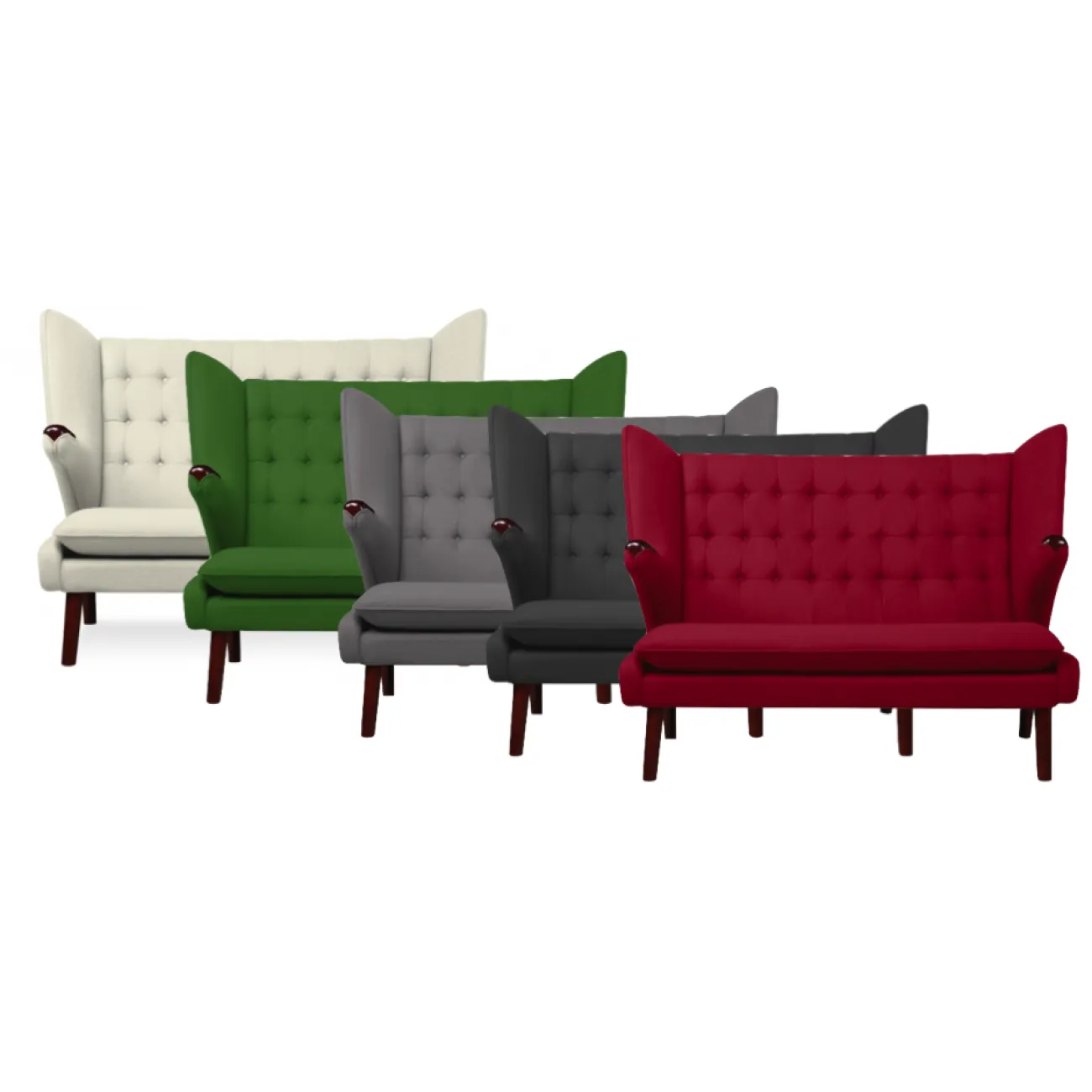 Диван Papa Bear Loveseat designed by Hans J.Wegner		 in 1951 от LaLume