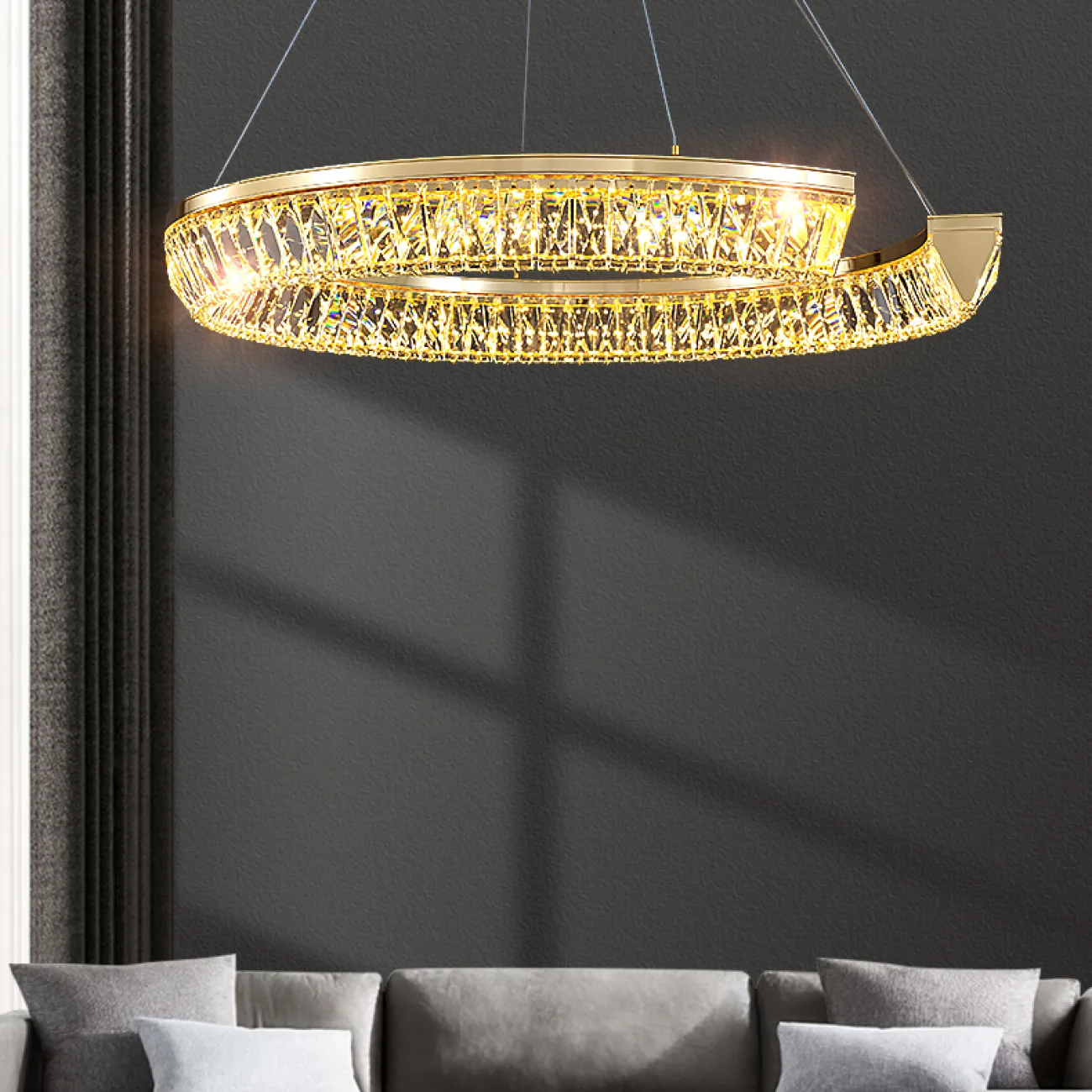 Подвесная люстра CHRISTENCE D45+80 от ImperiumLoft