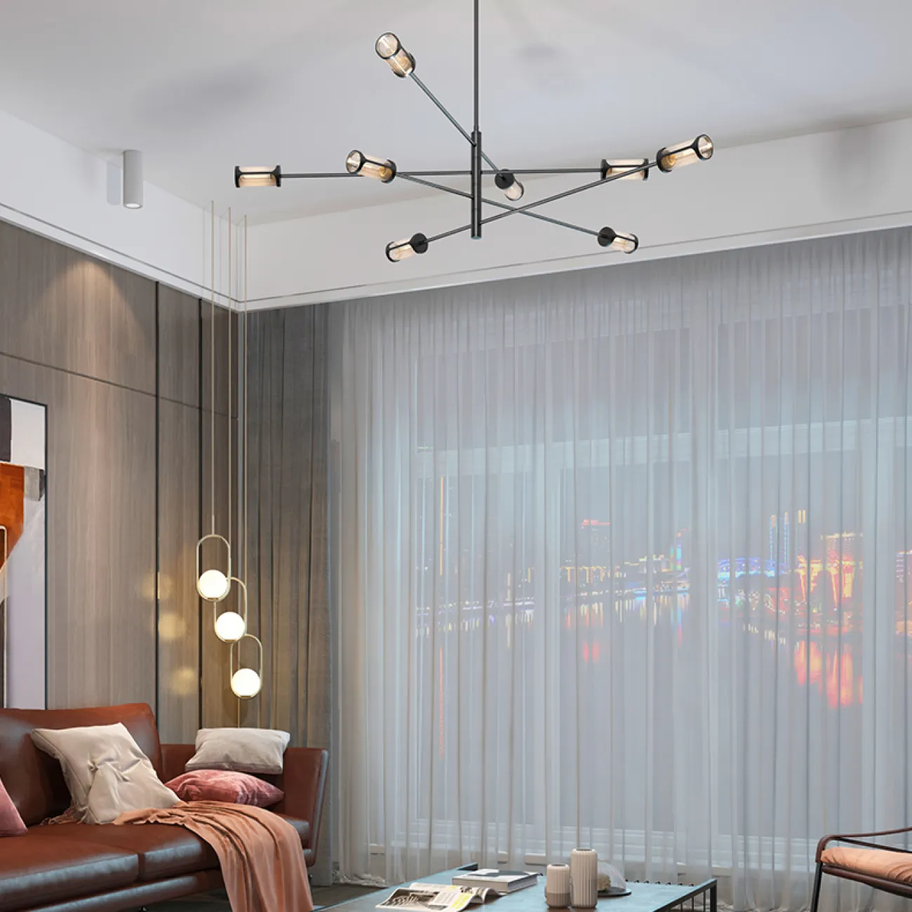 Люстра на штанге SKELBY от ImperiumLoft