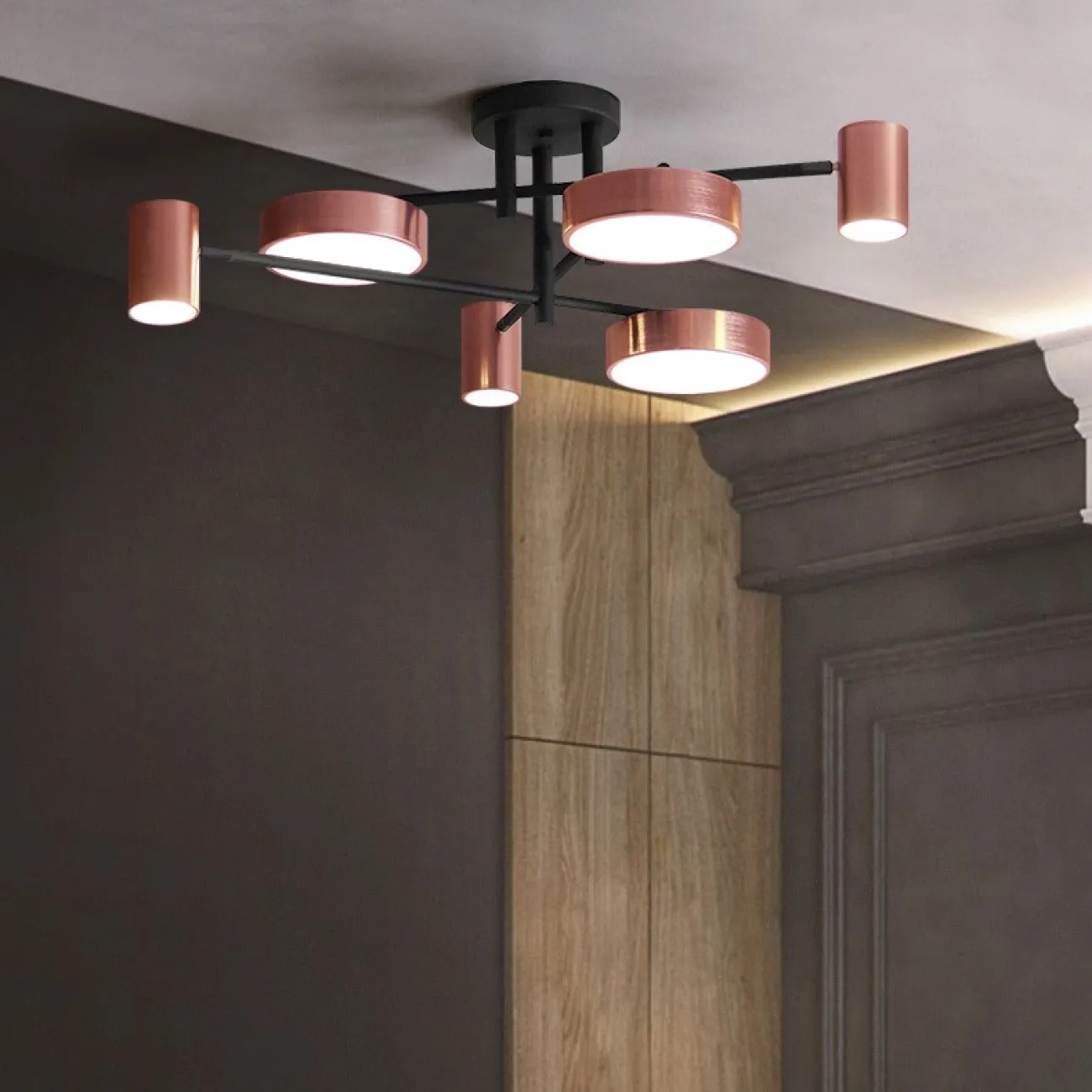 Подвесная люстра TECHNUM LED SHORT от ImperiumLoft