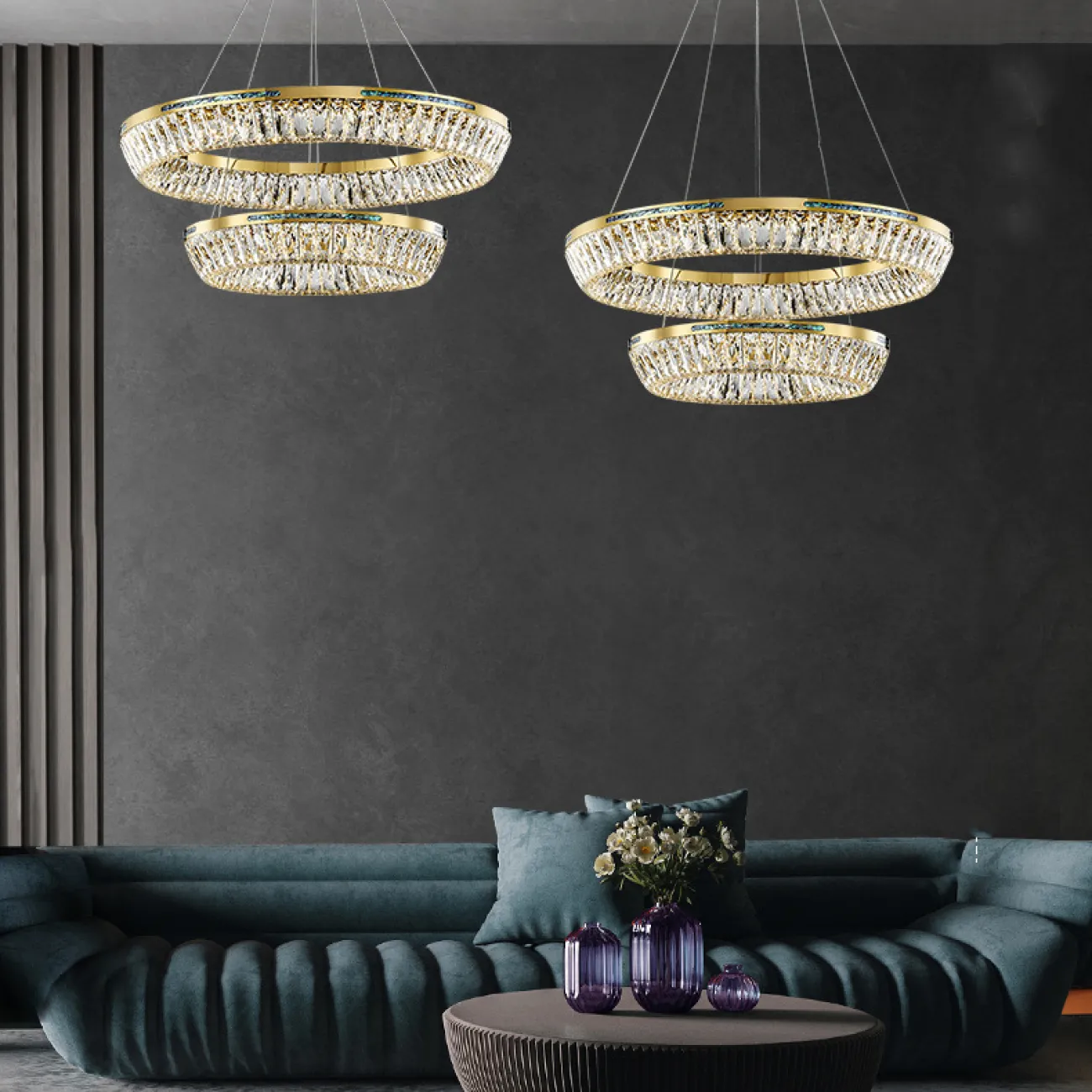 Подвесная люстра GERTRUDA LUX D40+60+80 от ImperiumLoft