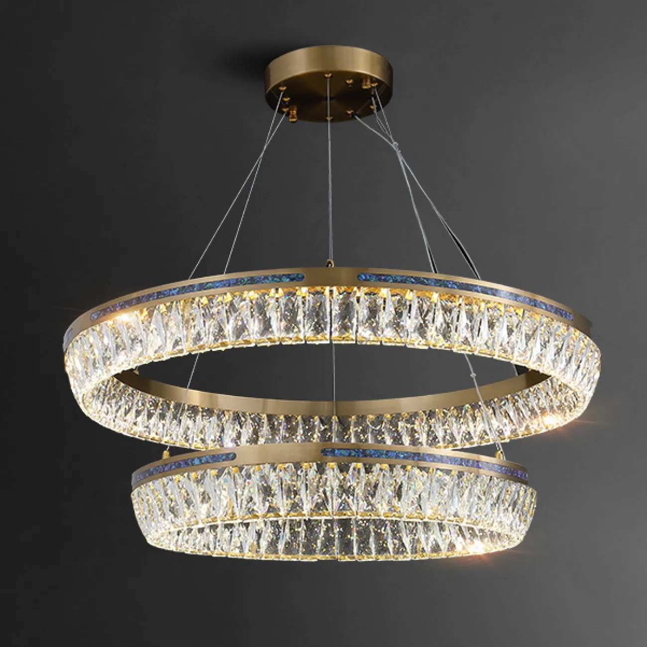 Подвесная люстра GERTRUDA LUX D60+80 от ImperiumLoft