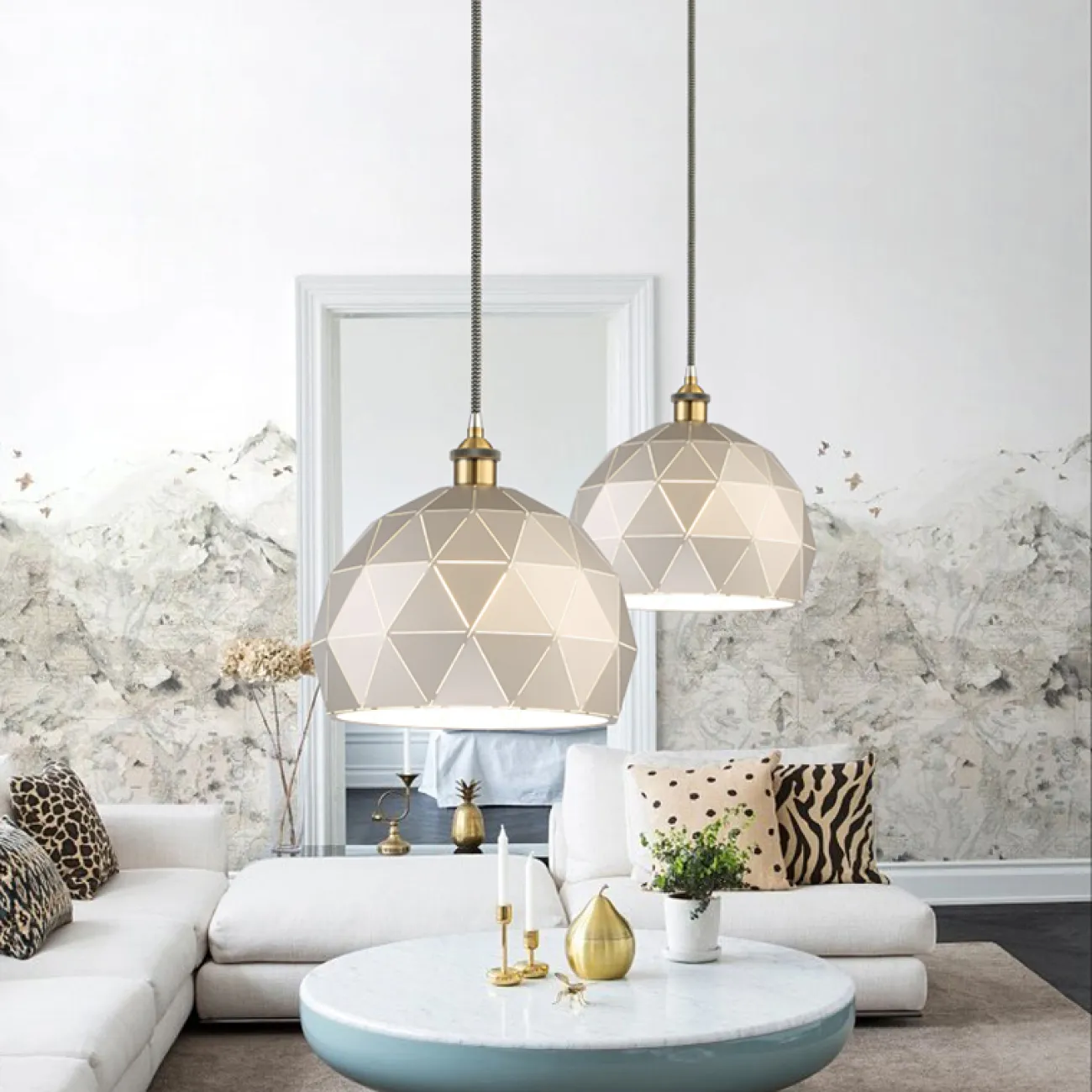 Подвесной светильник MELON D36 Gold/Black от ImperiumLoft