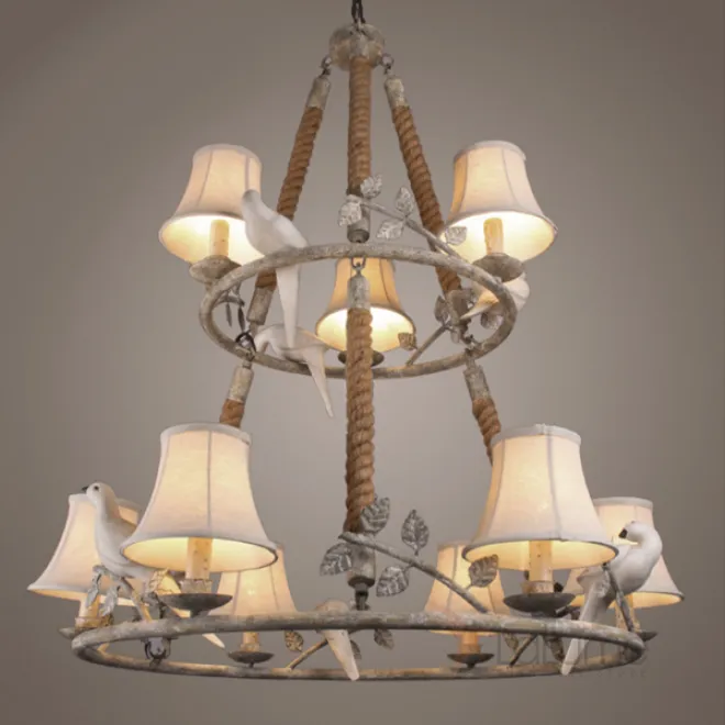 Люстра Norman Bird Forest Patina 9 от LaLume