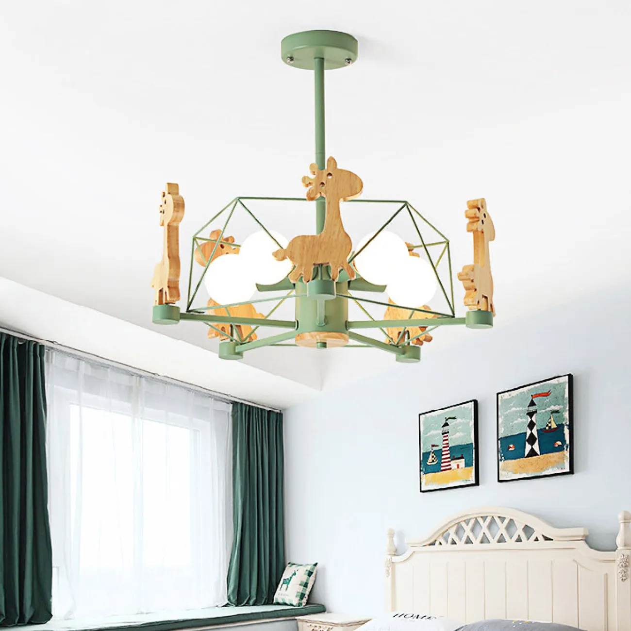 Потолочная люстра GIRAFFE Star Pink от ImperiumLoft