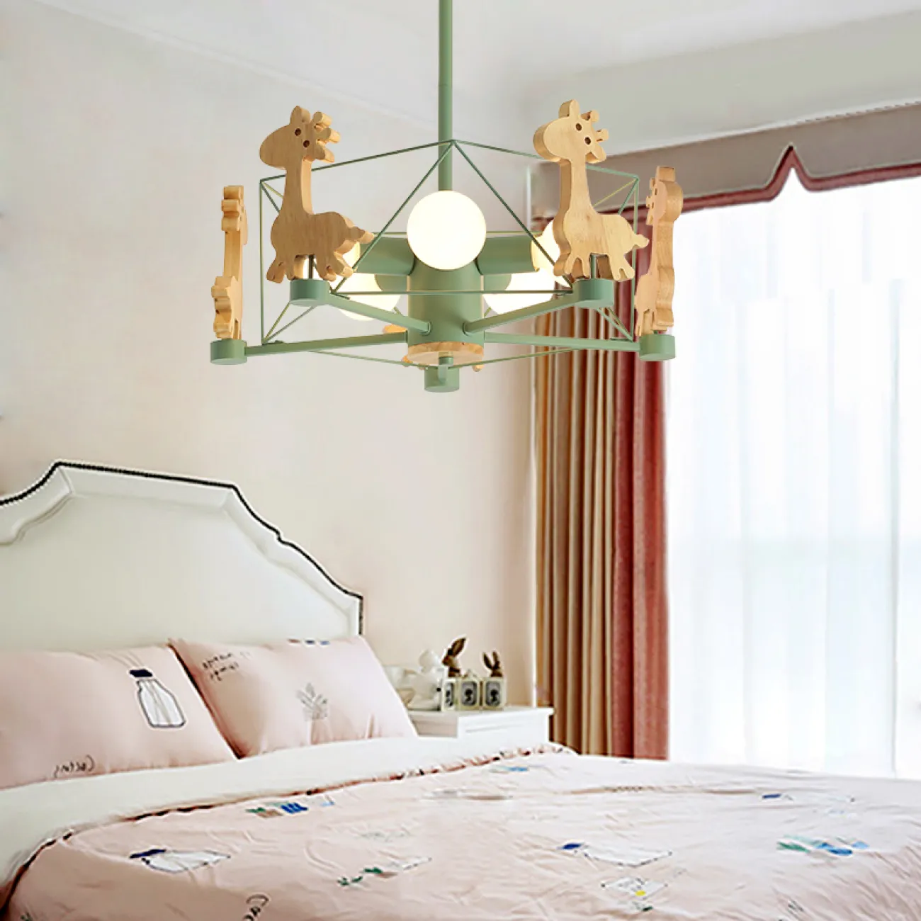 Потолочная люстра GIRAFFE Star Pink от ImperiumLoft