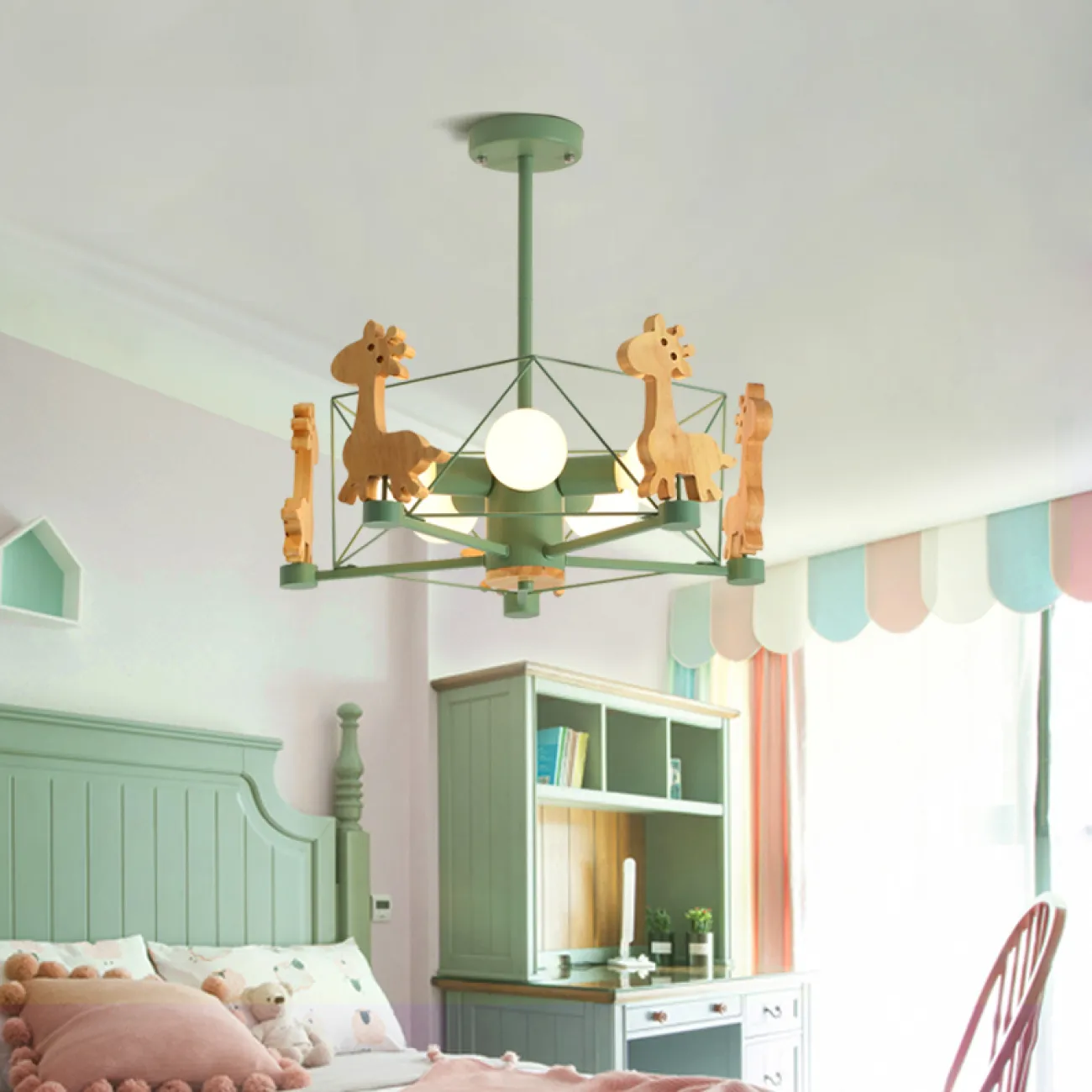 Потолочная люстра GIRAFFE Star Pink от ImperiumLoft