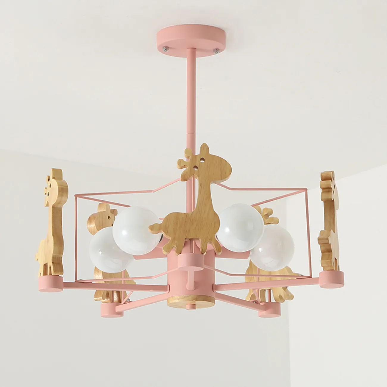 Потолочная люстра GIRAFFE Star Pink от ImperiumLoft