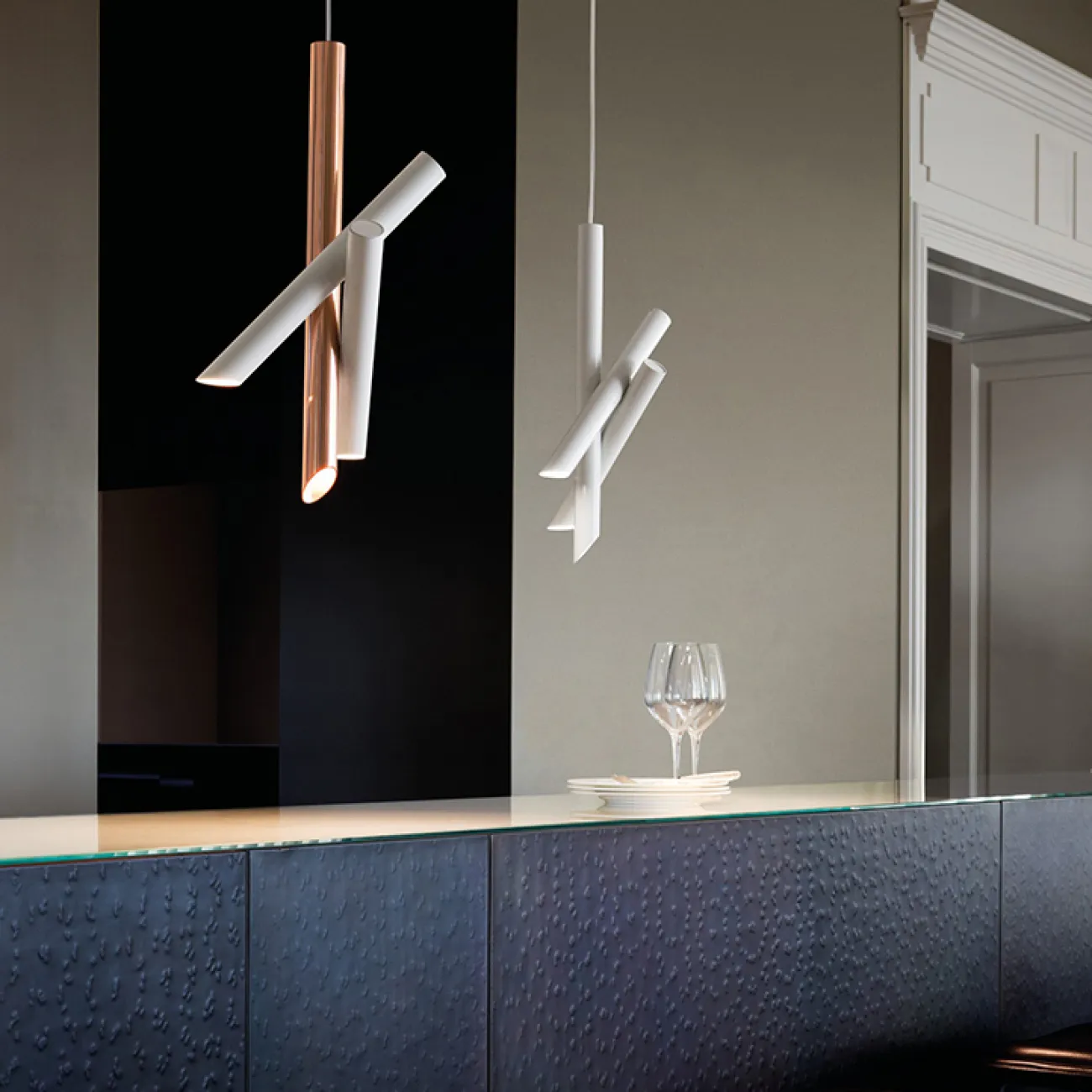 Подвесной светильник JAFFET White Rose Gold от ImperiumLoft