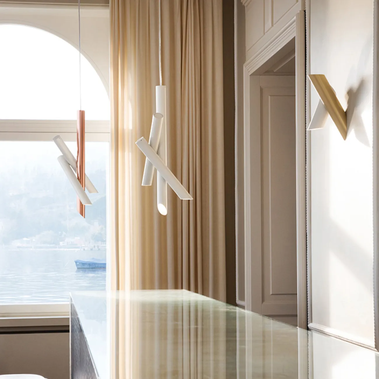 Подвесной светильник JAFFET White Rose Gold от ImperiumLoft