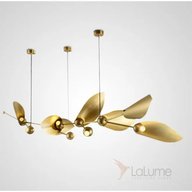 Подвесная люстра LAVRA A10 Латунь+Мокоо от ImperiumLoft