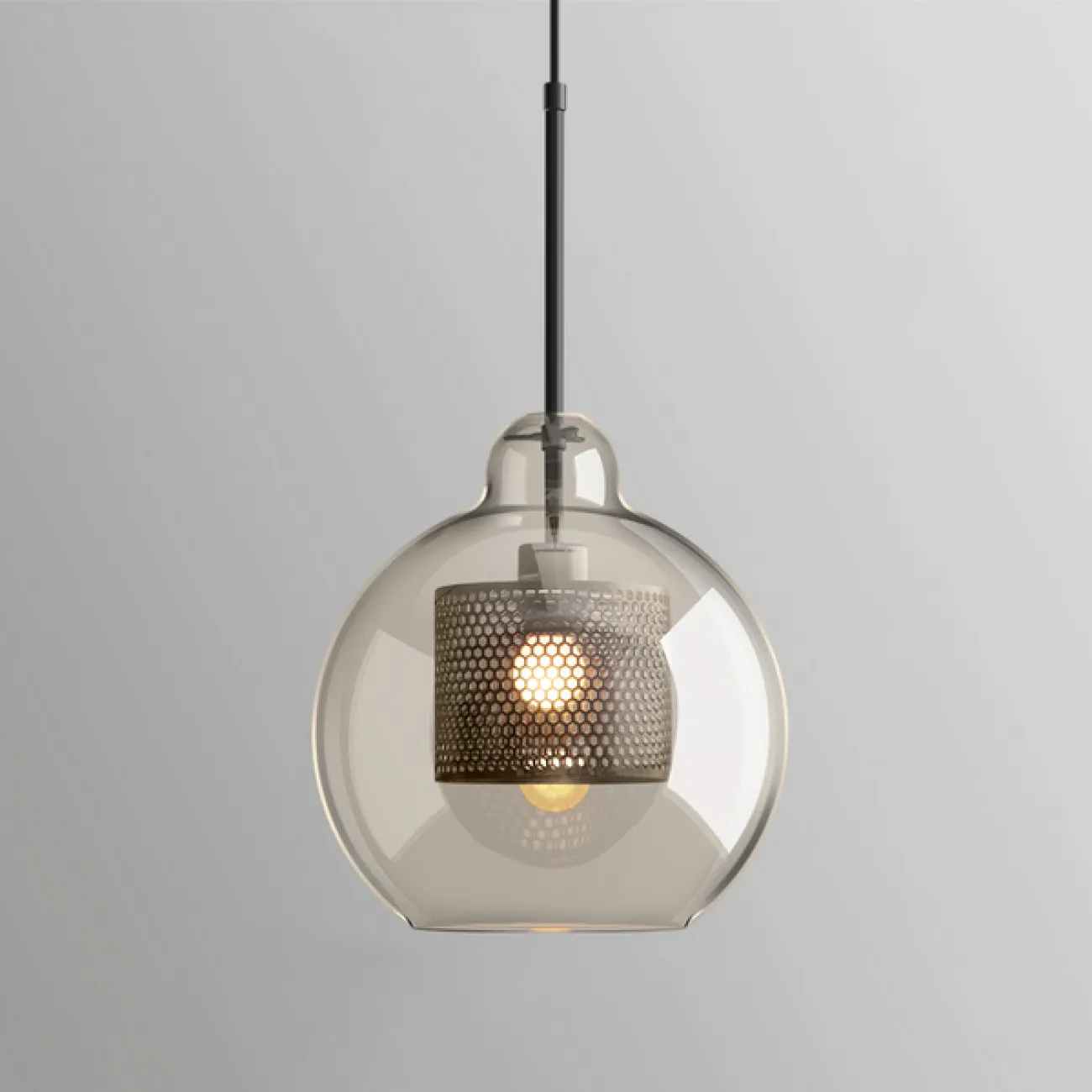Подвесной светильник CATCH AMBER  Ball M D24 от ImperiumLoft