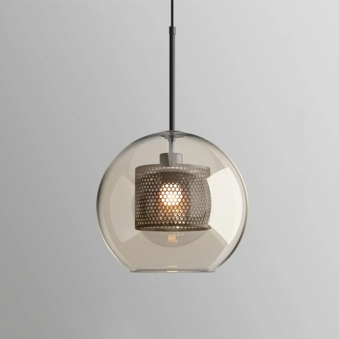 Подвесной светильник CATCH AMBER Pear S D25 от ImperiumLoft